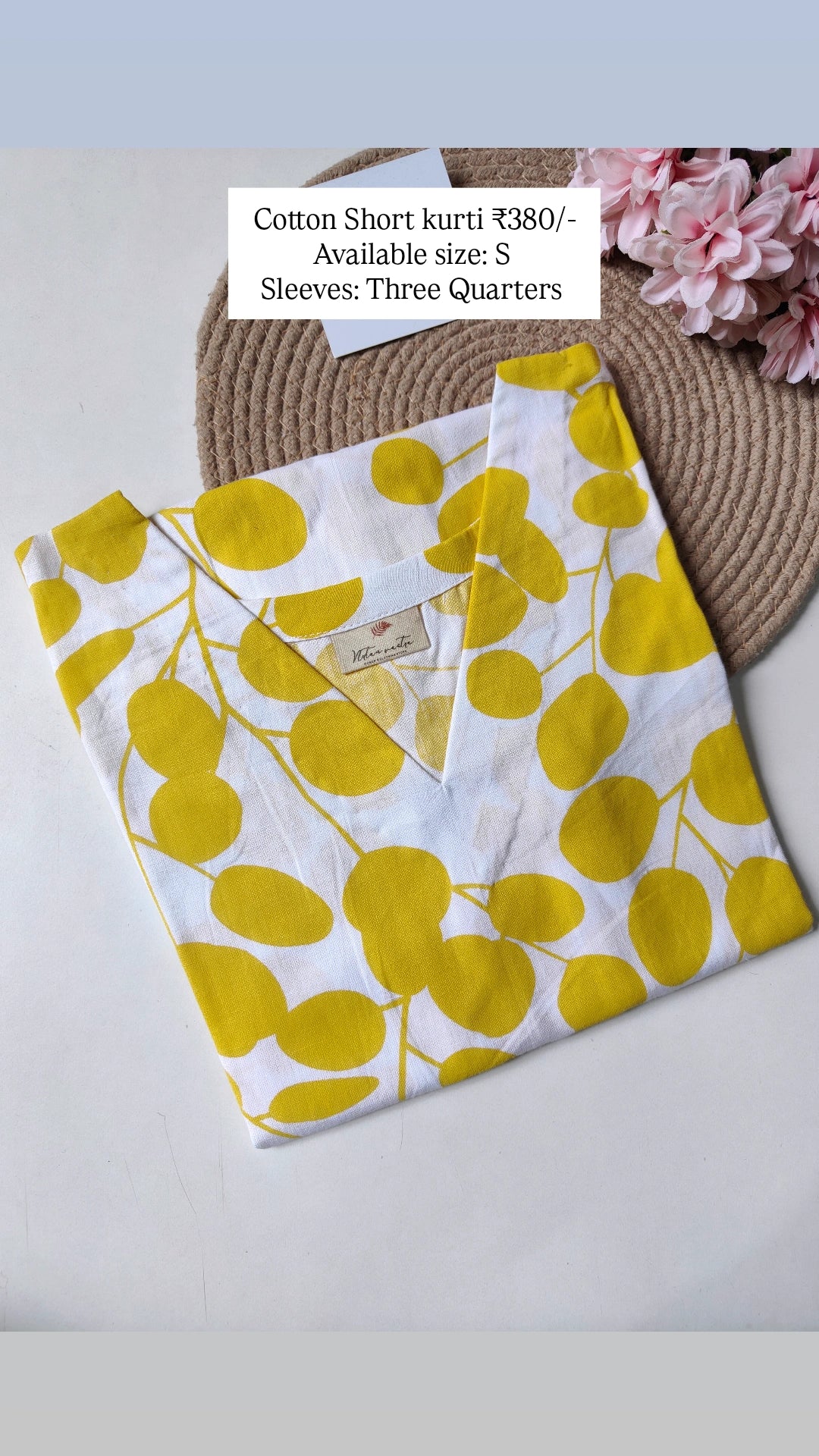 Ready to ship Cotton short kurti