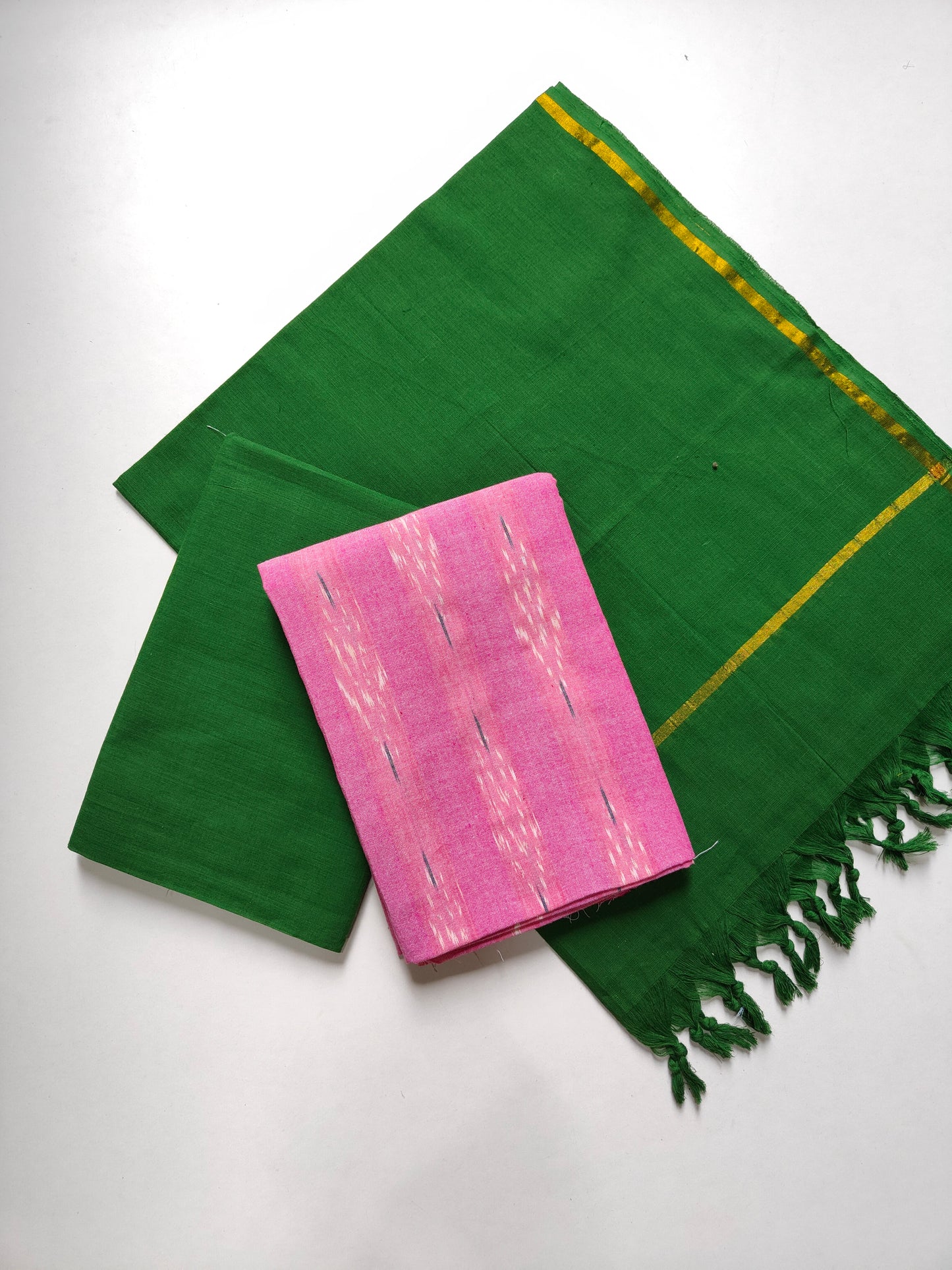 Handloom Ikkath cotton suit set