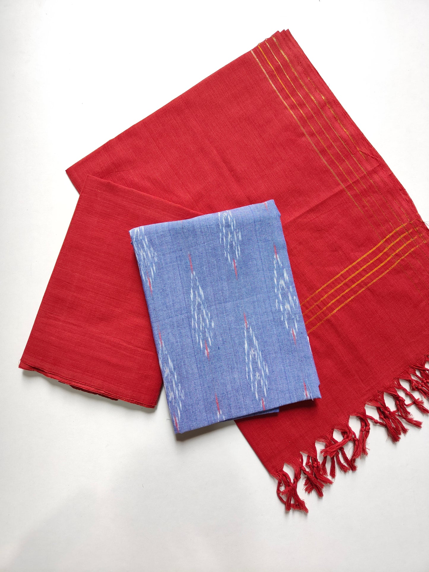 Handloom Ikkath cotton suit set