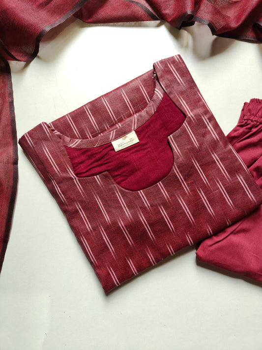 Ikkath cotton suit set