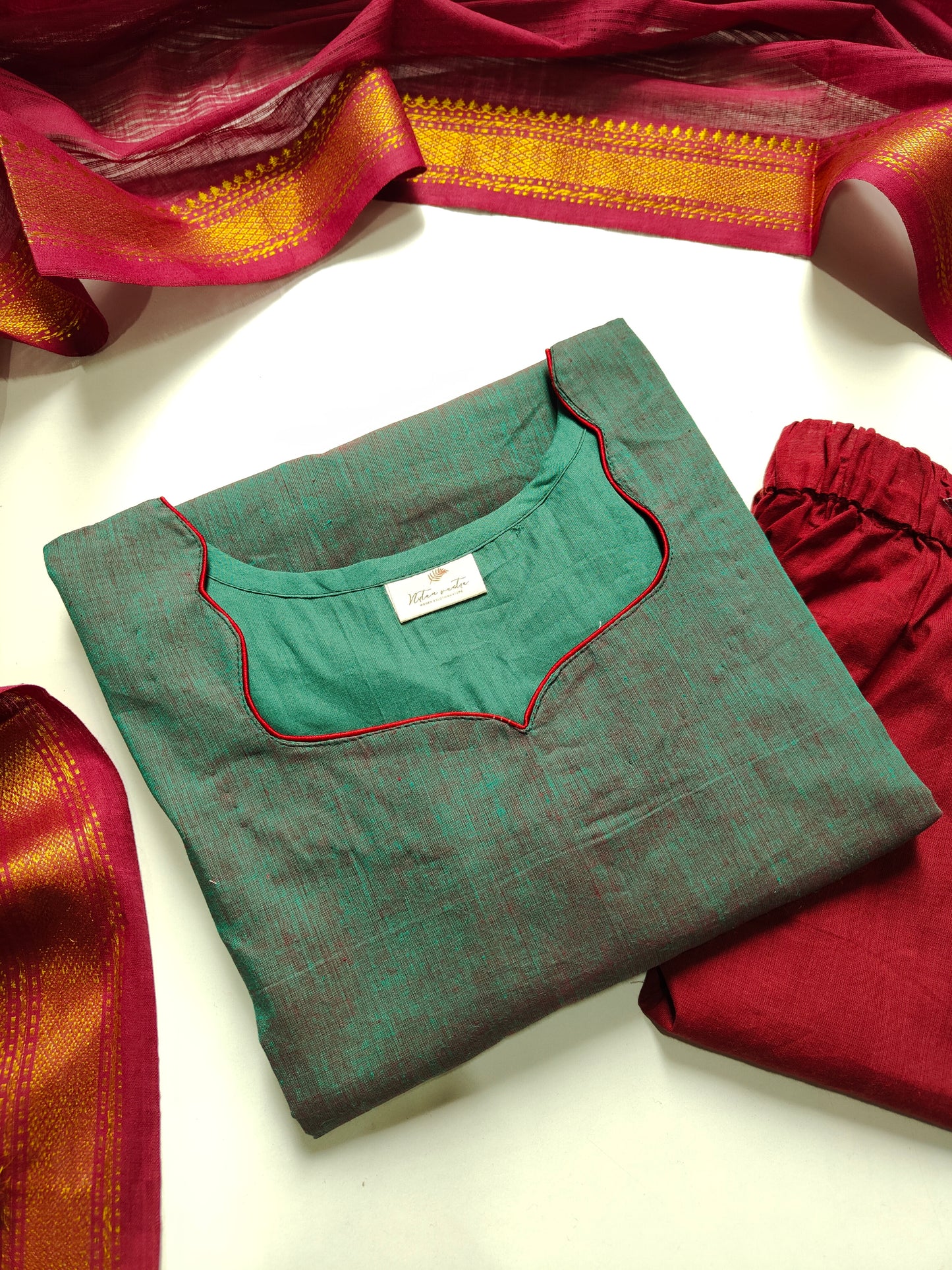 Mangalgiri south cotton suit set