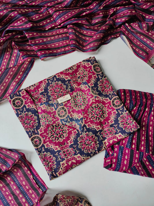 Cotton Anarkali suit set