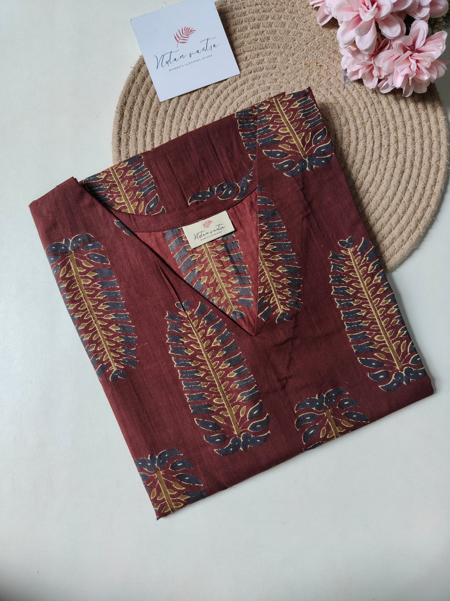 Ready To Ship Cotton Long Straight Kurti
