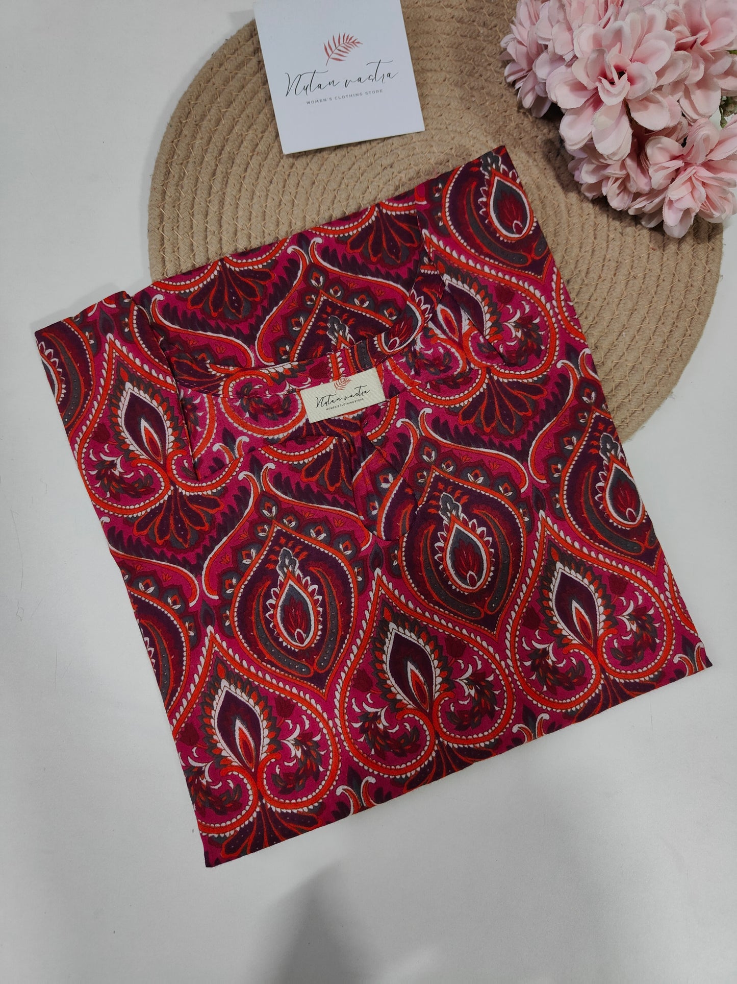 Ready To Ship Cotton Long Straight Kurti