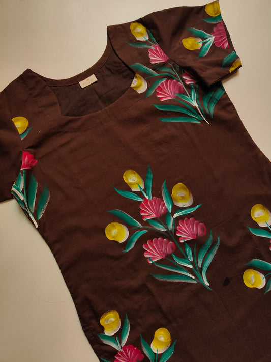 Cotton suit set with kota Doria Dupatta