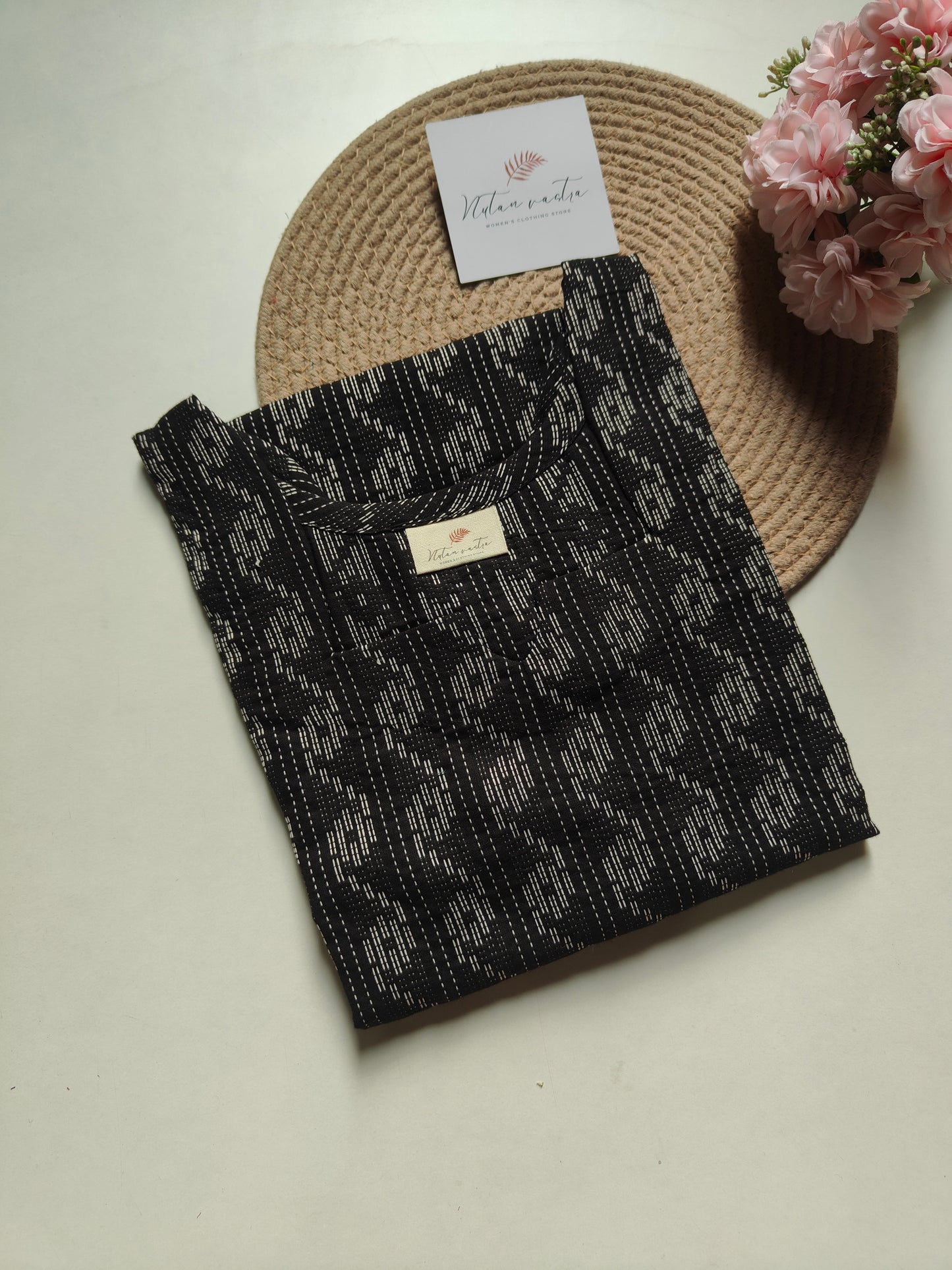 Cotton long straight kurta