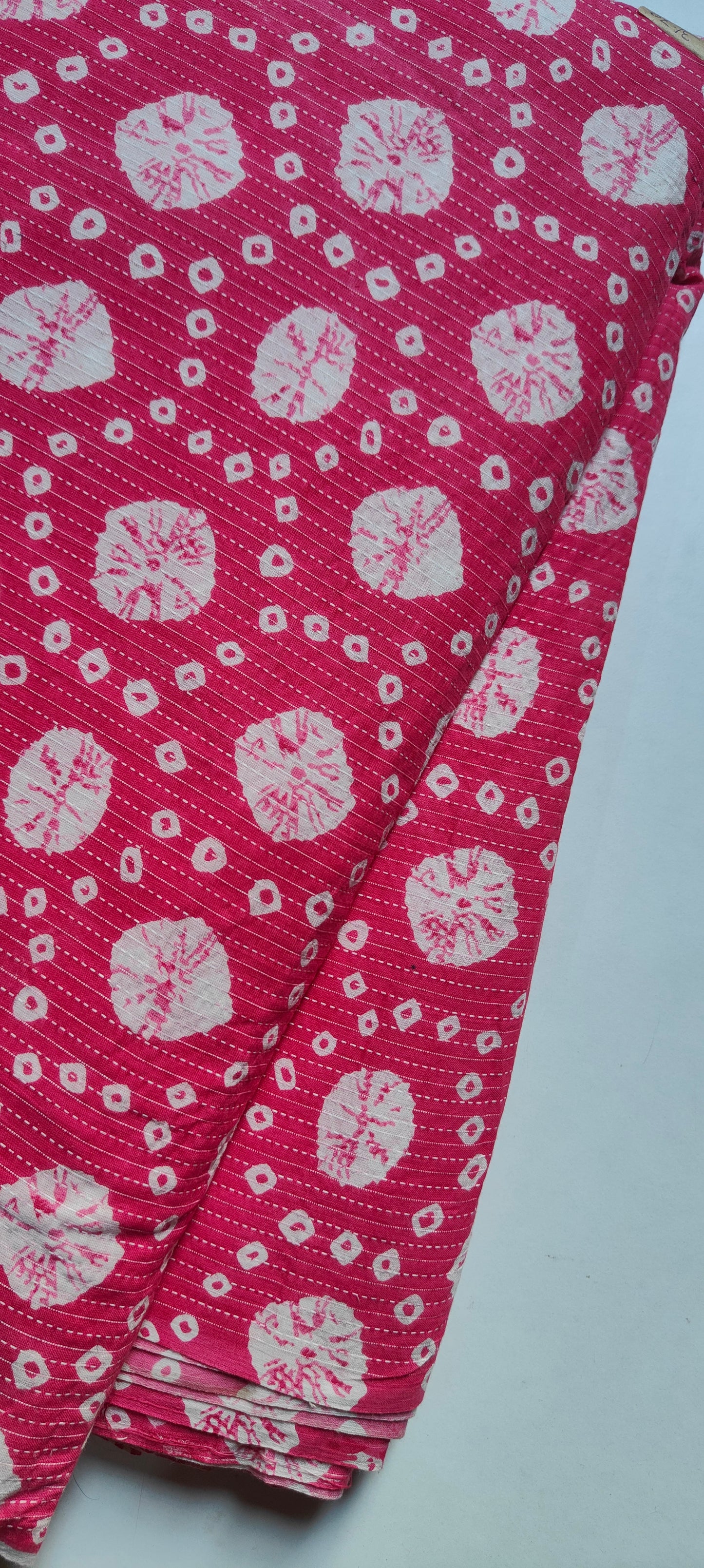 Cotton kantha long straight kurta