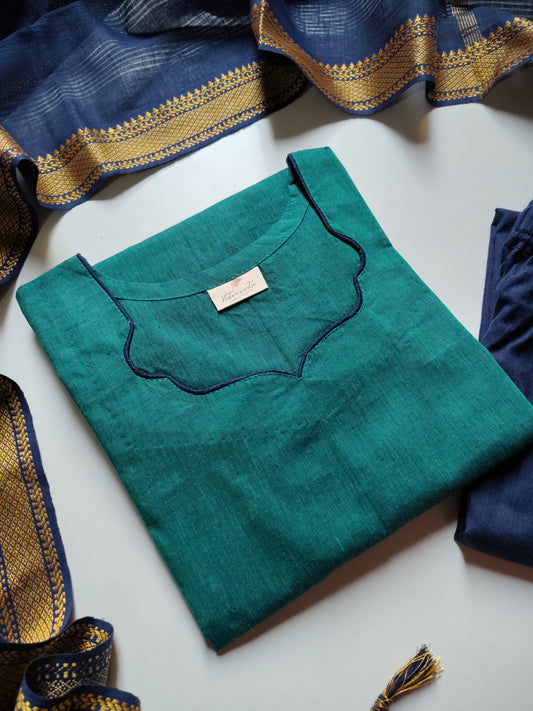 Mangalgiri south cotton suit set