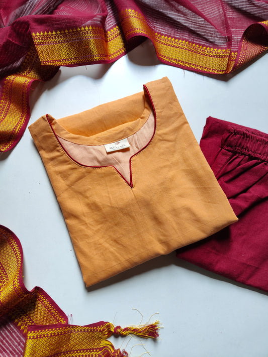 Mangalgiri south cotton suit set