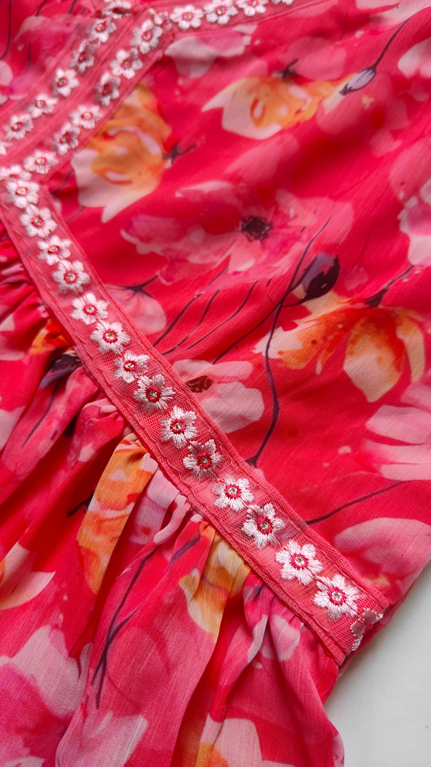 Chiffon Alia Cut kurti