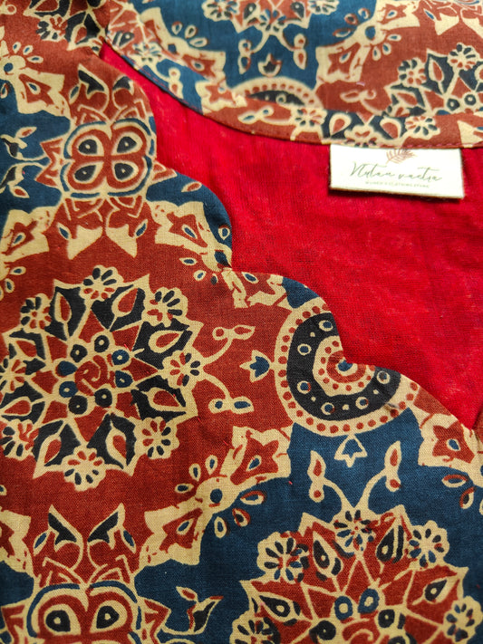 Cotton suit set with cotton dupatta