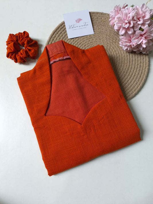 Cotton Slub Anarkali Kurti