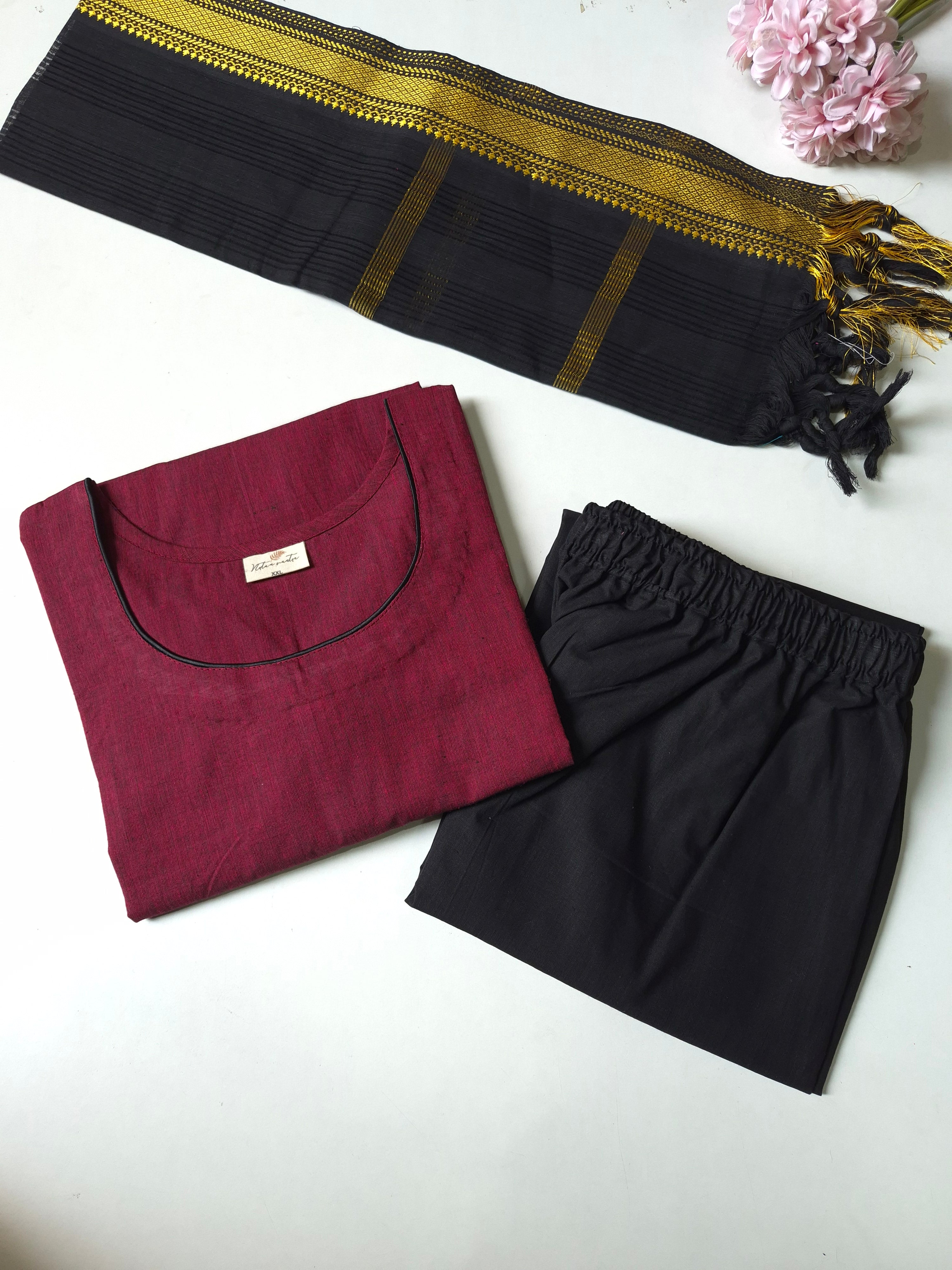 Mangalgiri South Cotton Suit Set