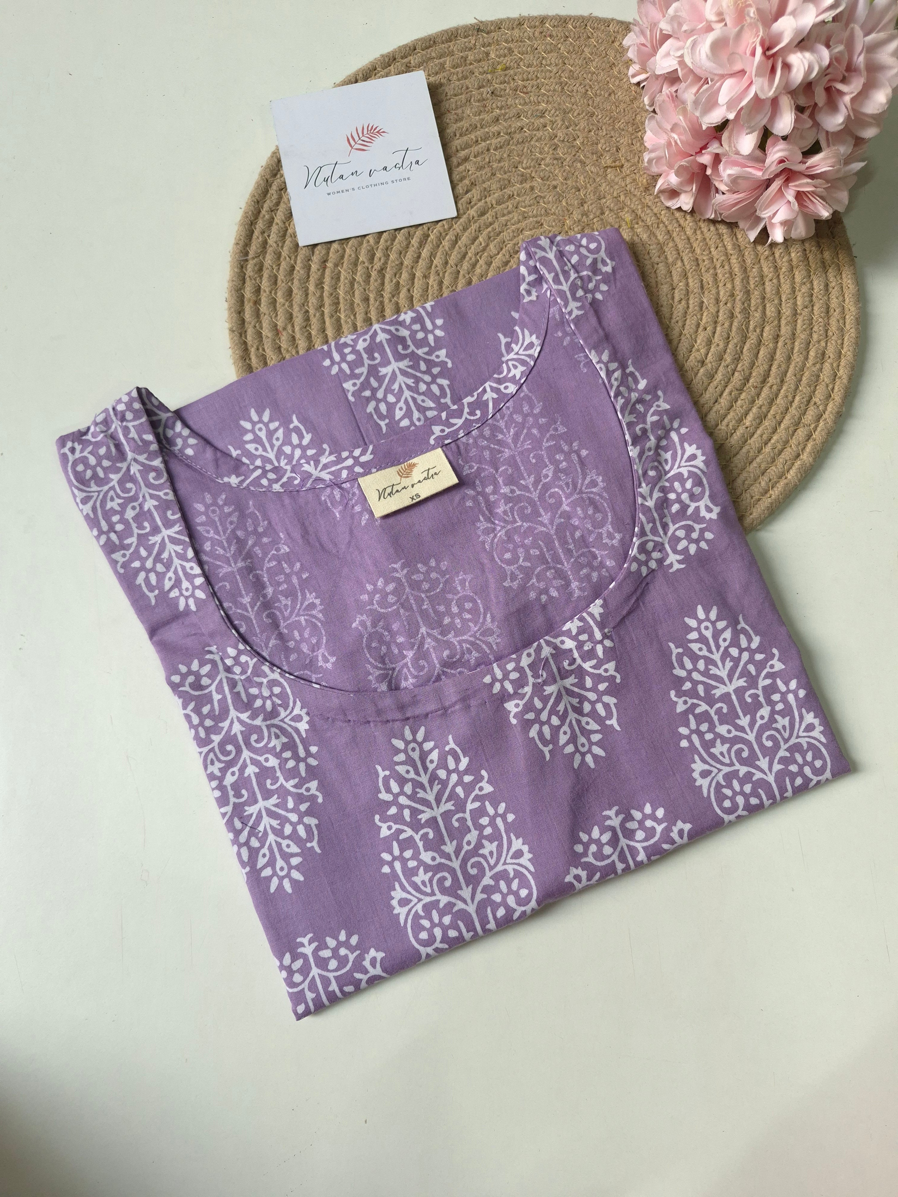 Ready to ship cotton Long straight kurti