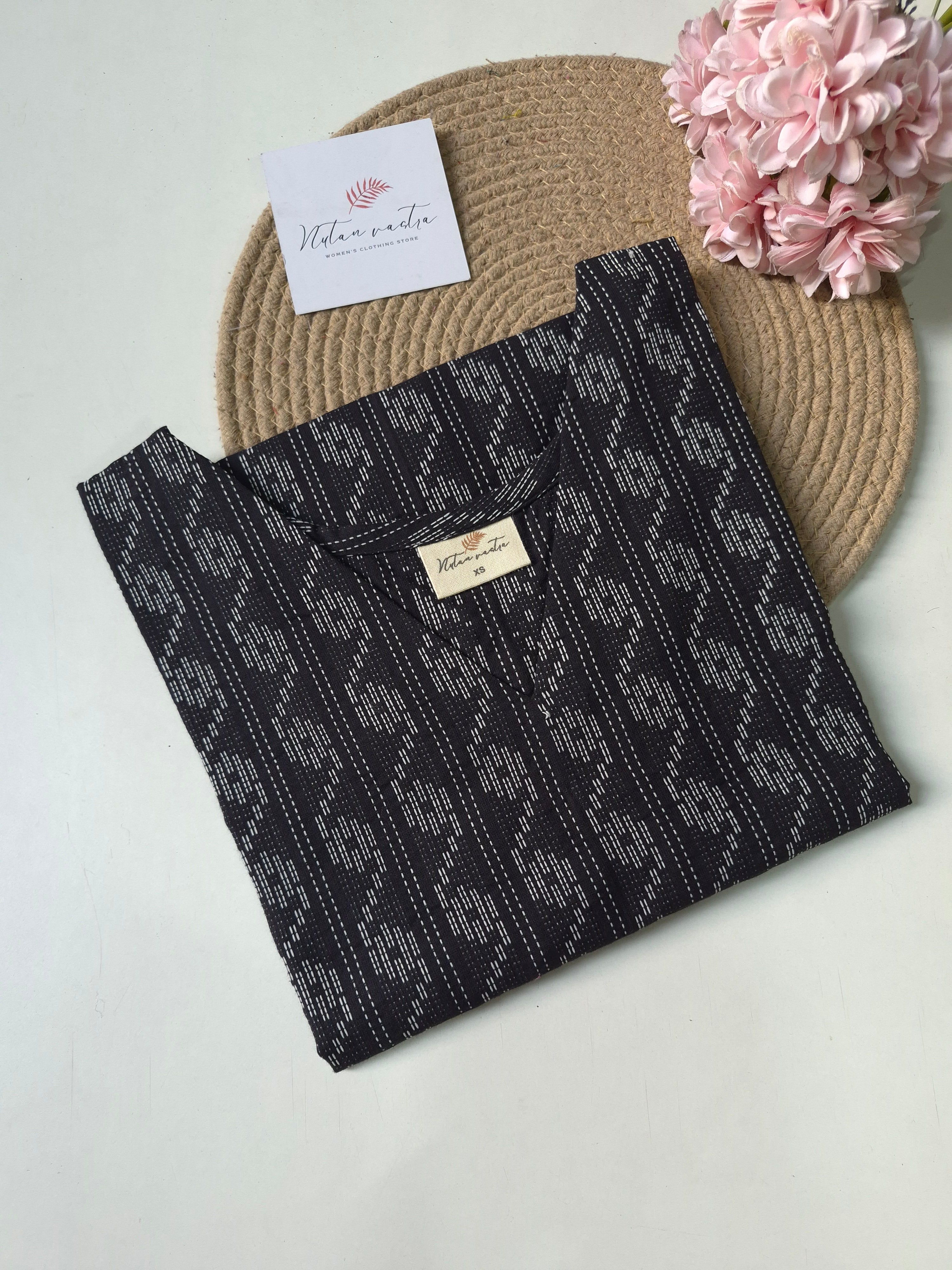 Ready To Ship Cotton Short Straight Kurti