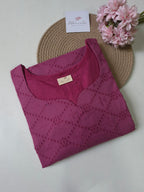 Cotton Hakoba Long Straight Kurti