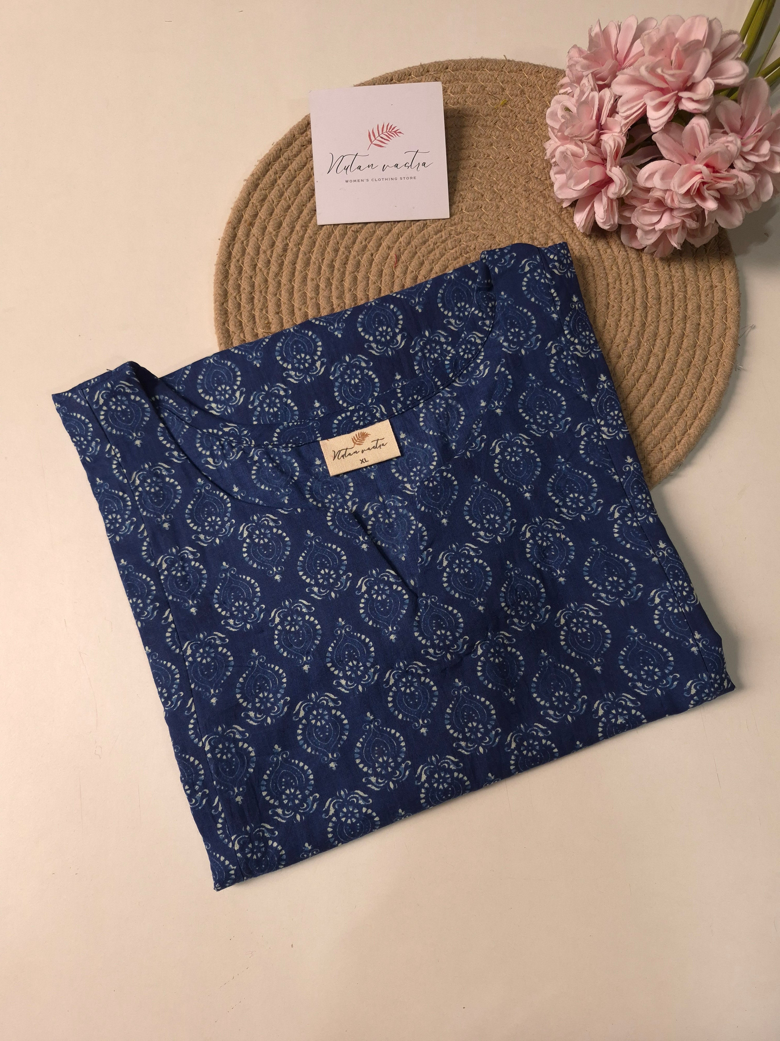 Cotton Long Straight Kurti