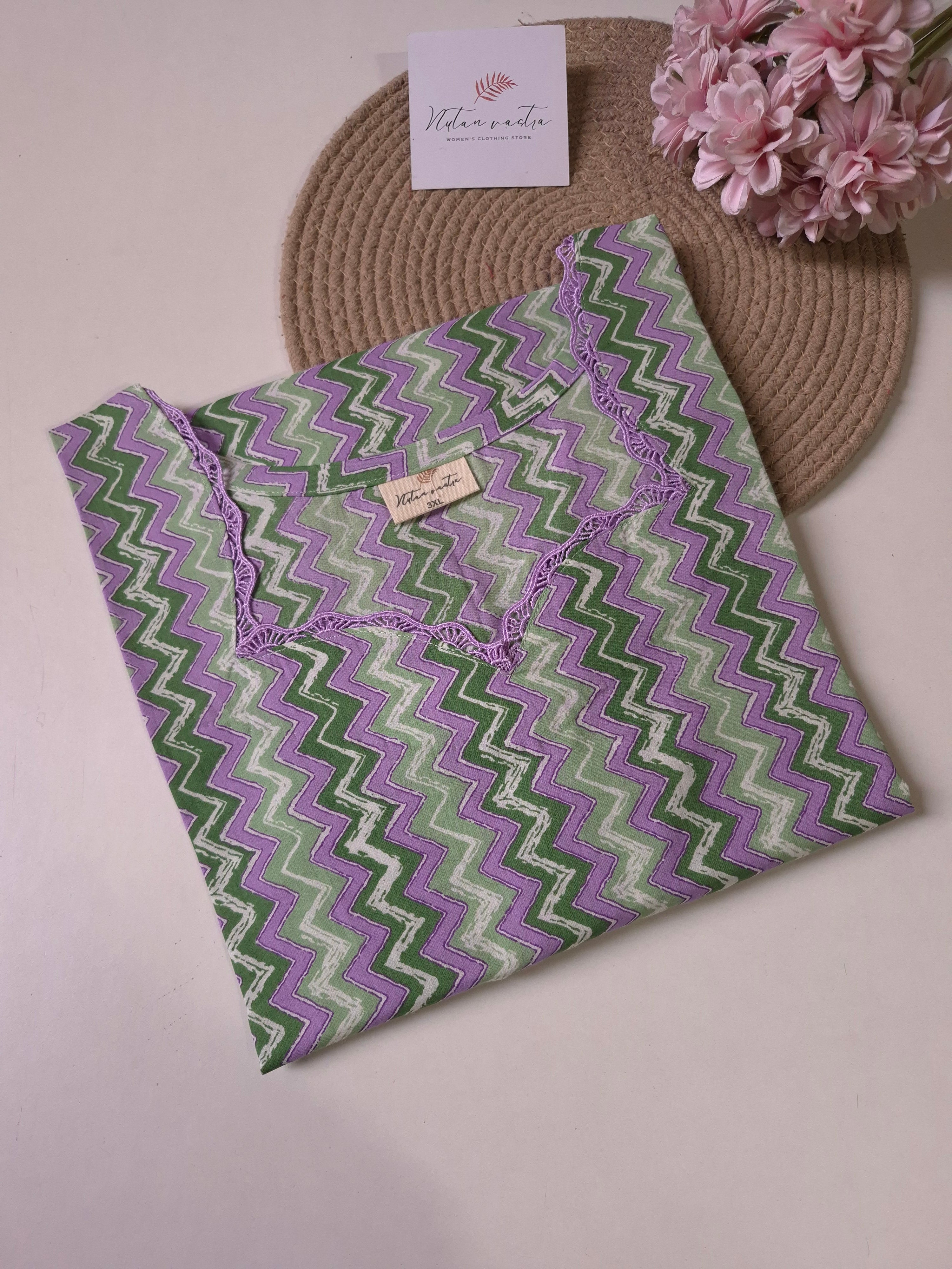 Ready To Ship Cotton Long Straight Kurti