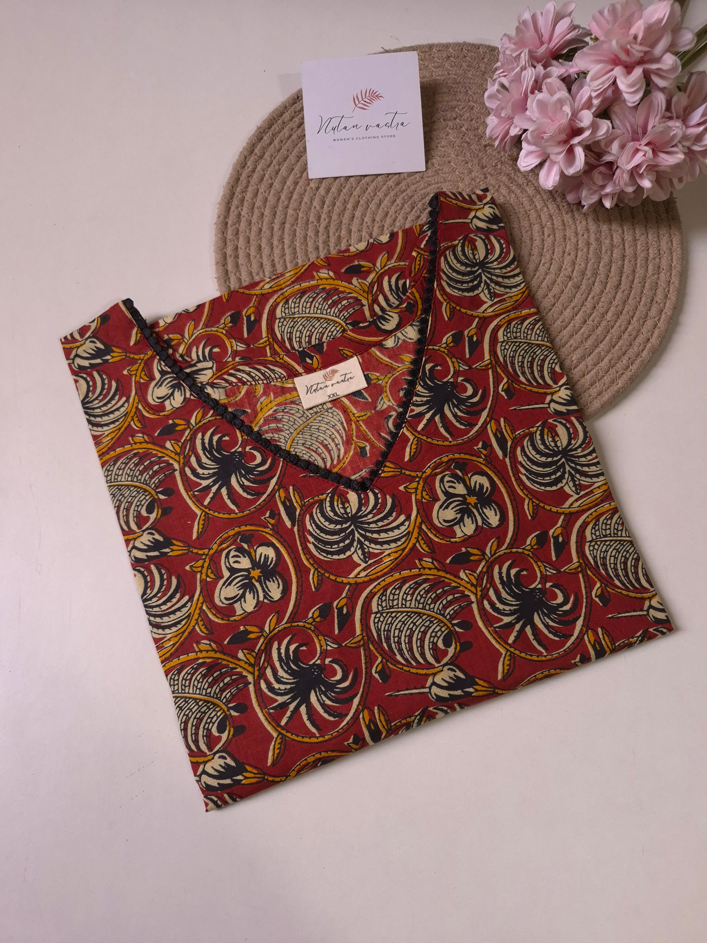 Ready To Ship Cotton Long Straight Kurti