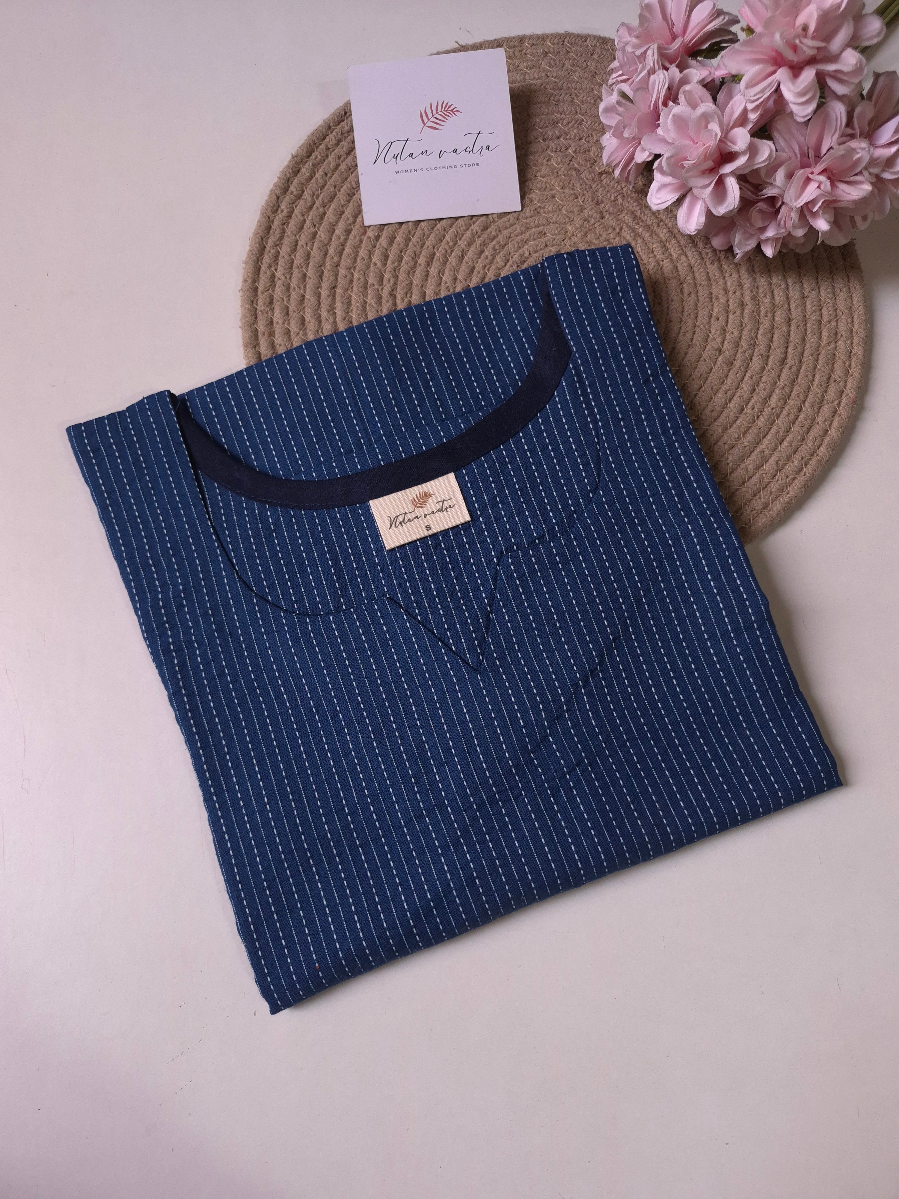 Ready To Ship Cotton Long Straight Kurti