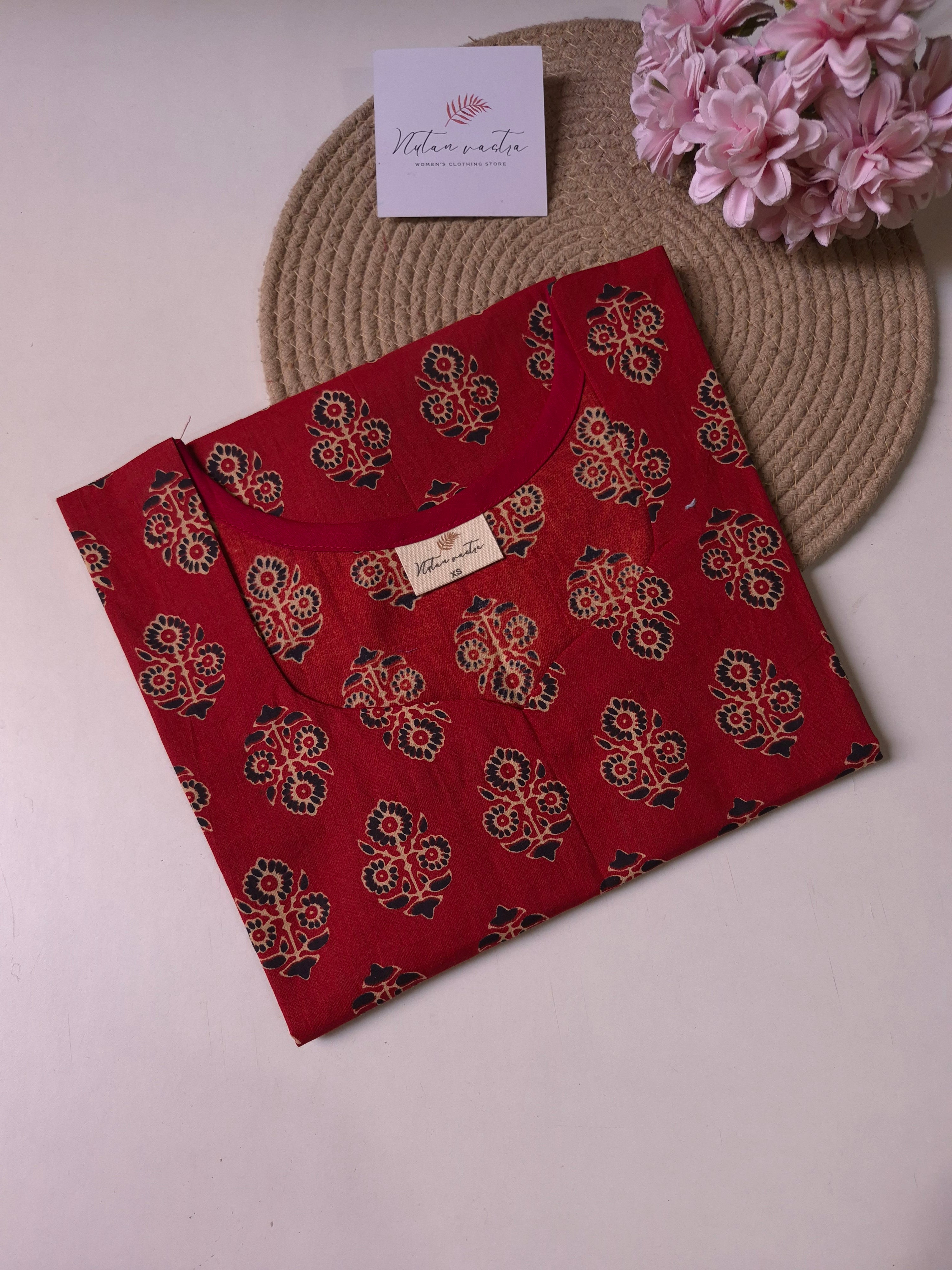 Ready To Ship Cotton Short Kurti