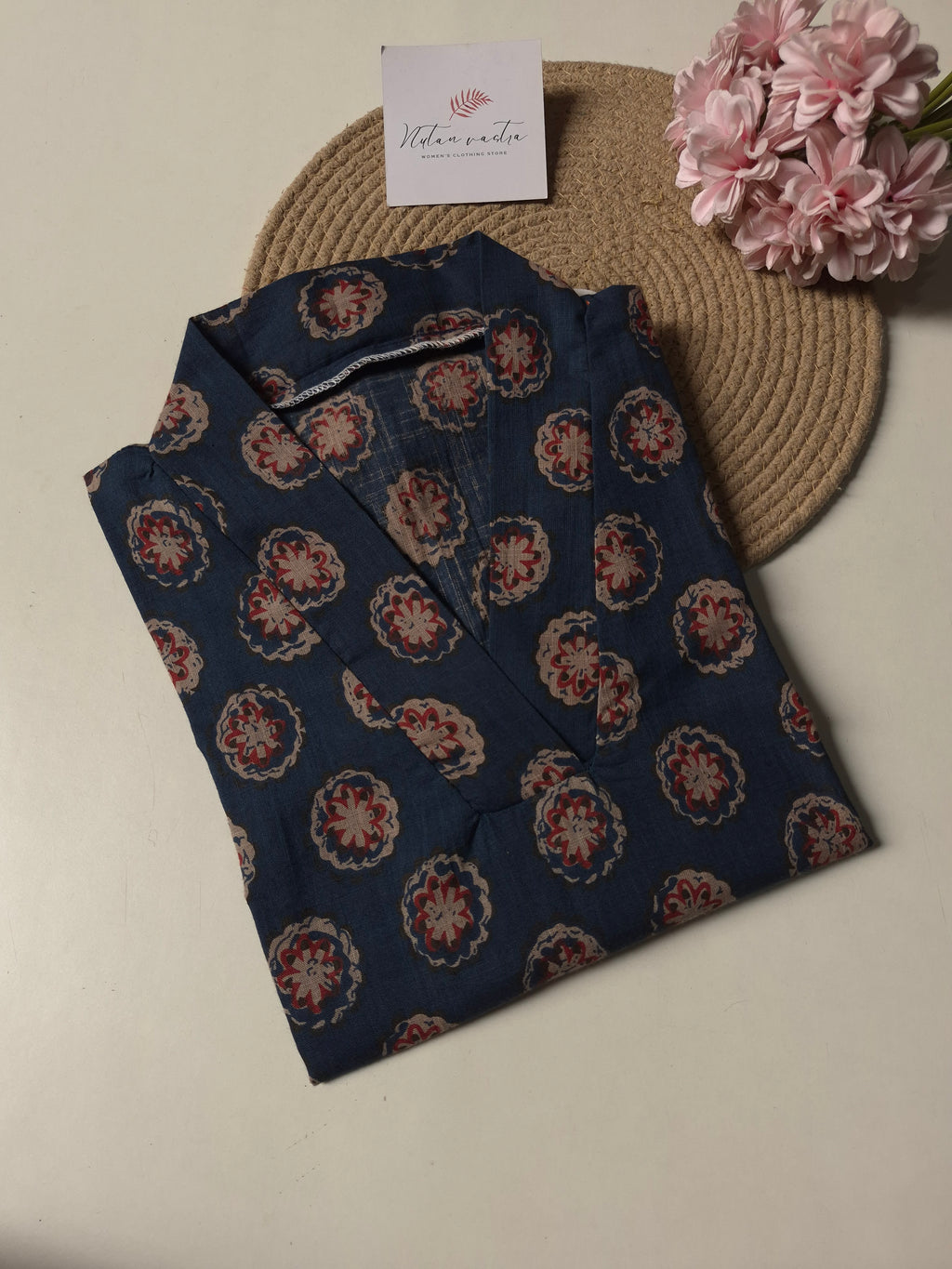 Khadi Cotton Anarkali Kurti