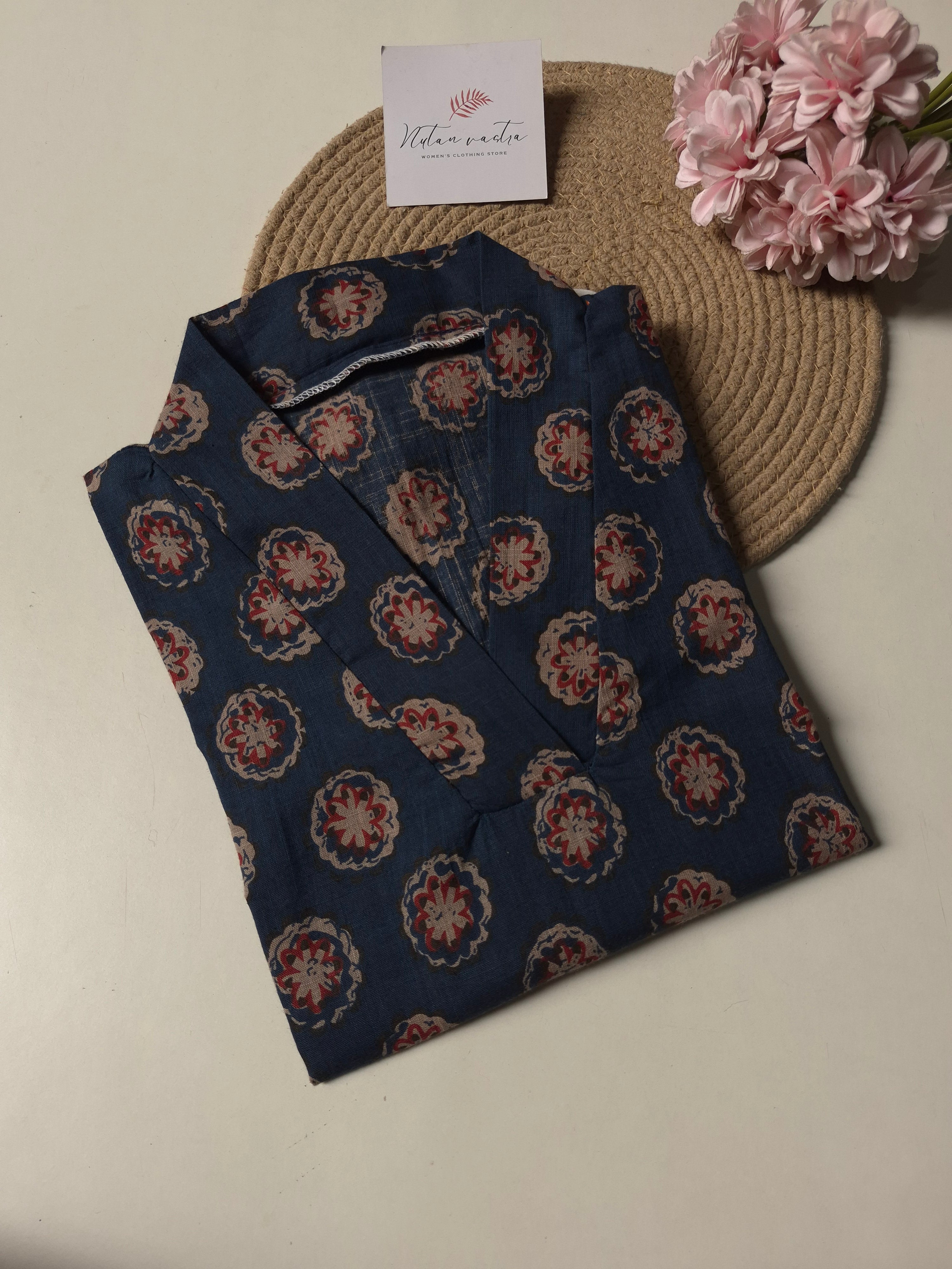 Khadi Cotton Short Kurti & Peplum Top