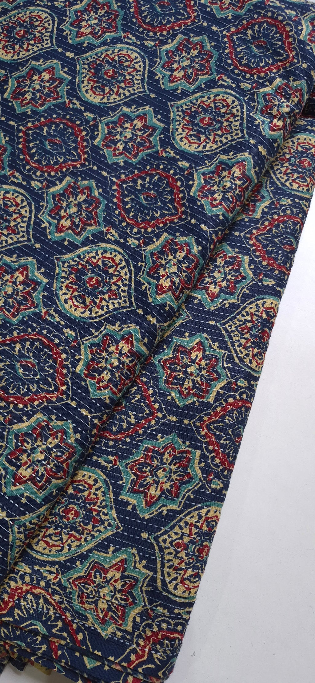 Cotton Kantha Short Kurti & Peplum Top