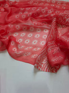 Cotton Suit Set With Chiffon Dupatta