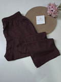 Brown Cotton Pant