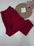 Maroon Cotton Pant