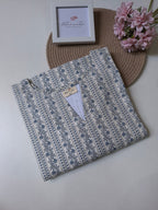 Handblock Printed Cotton Anarkali Kurti