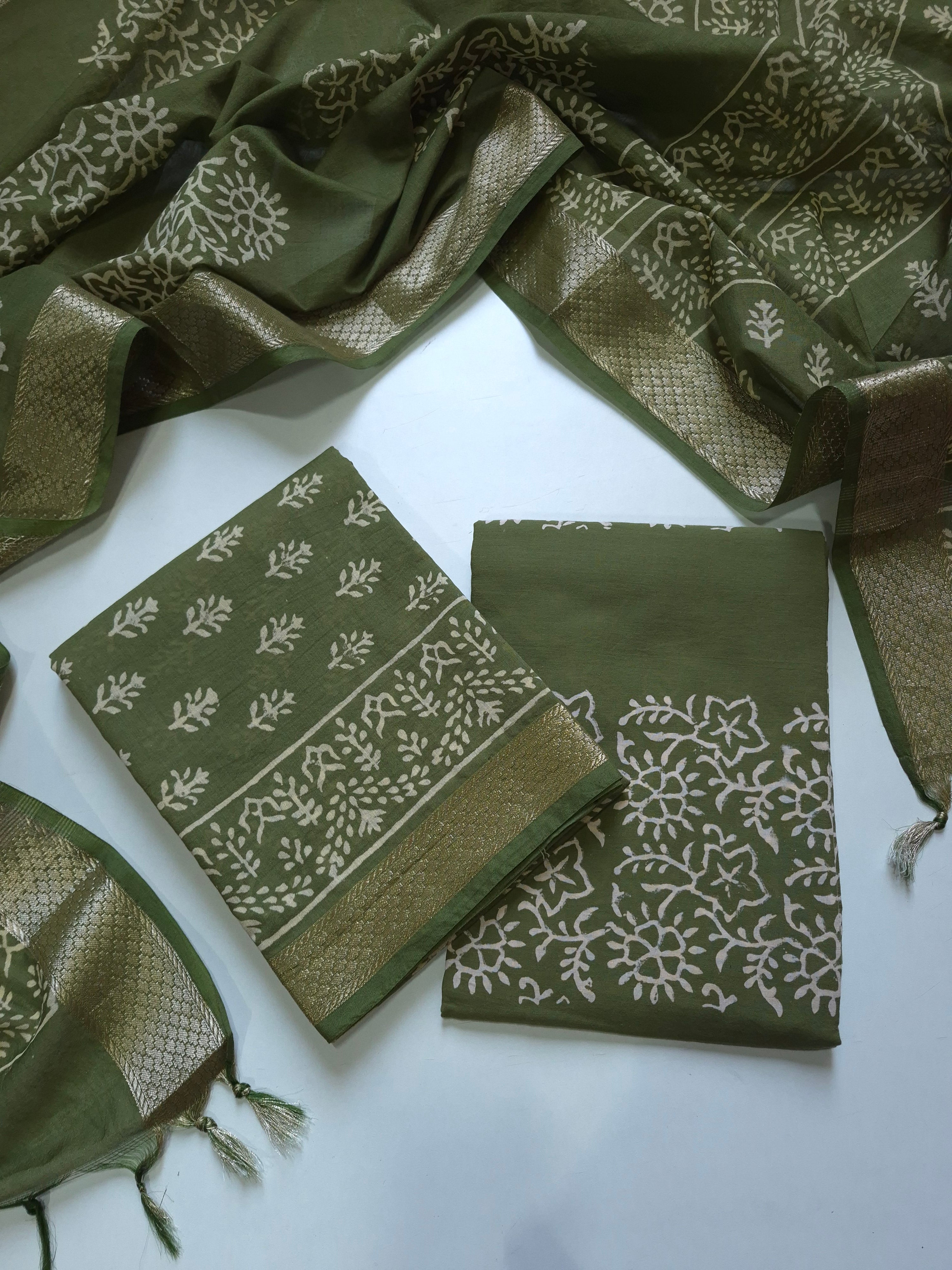 Maheshwari Silk Suit Set
