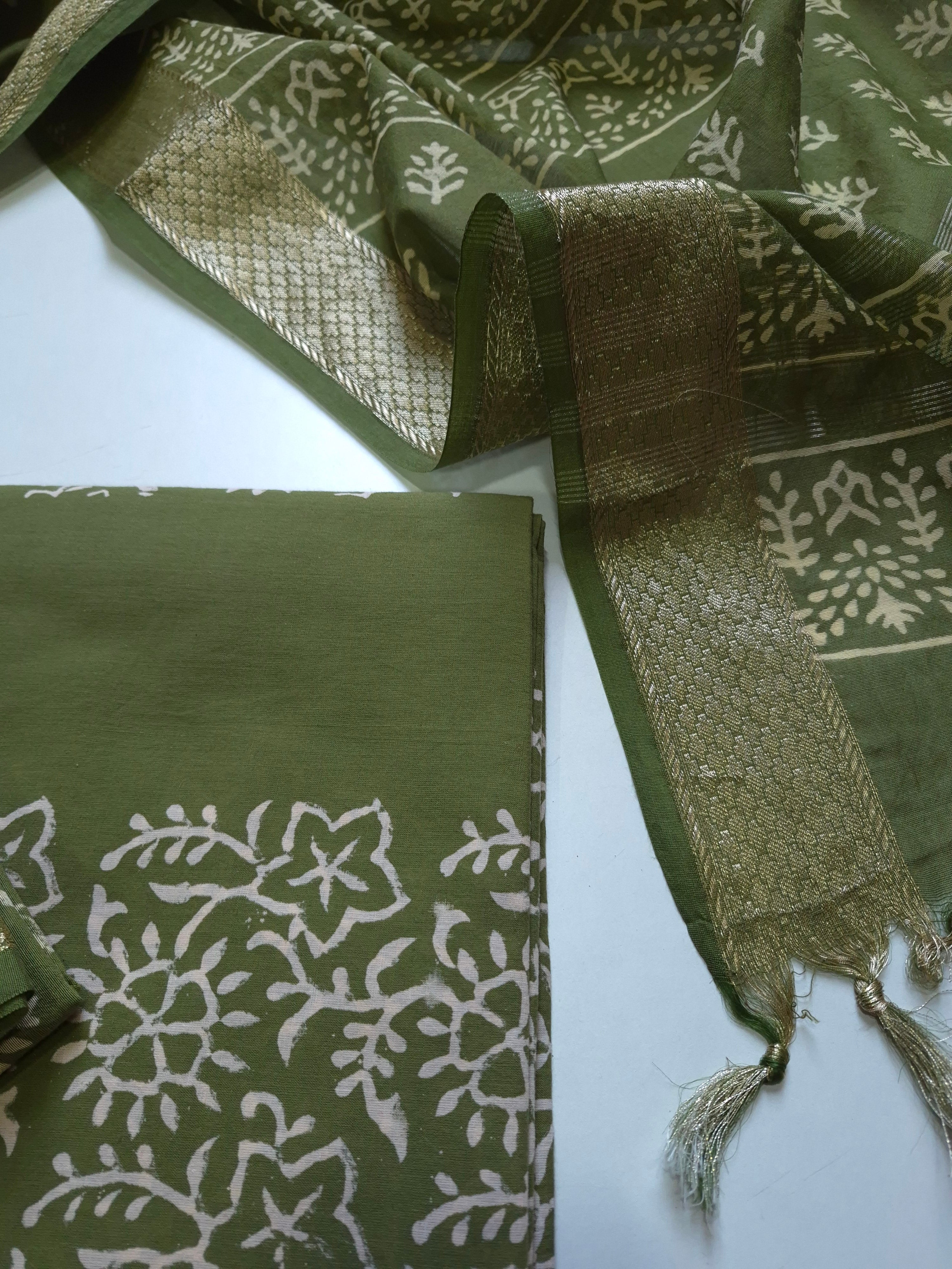 Maheshwari Silk Suit Set