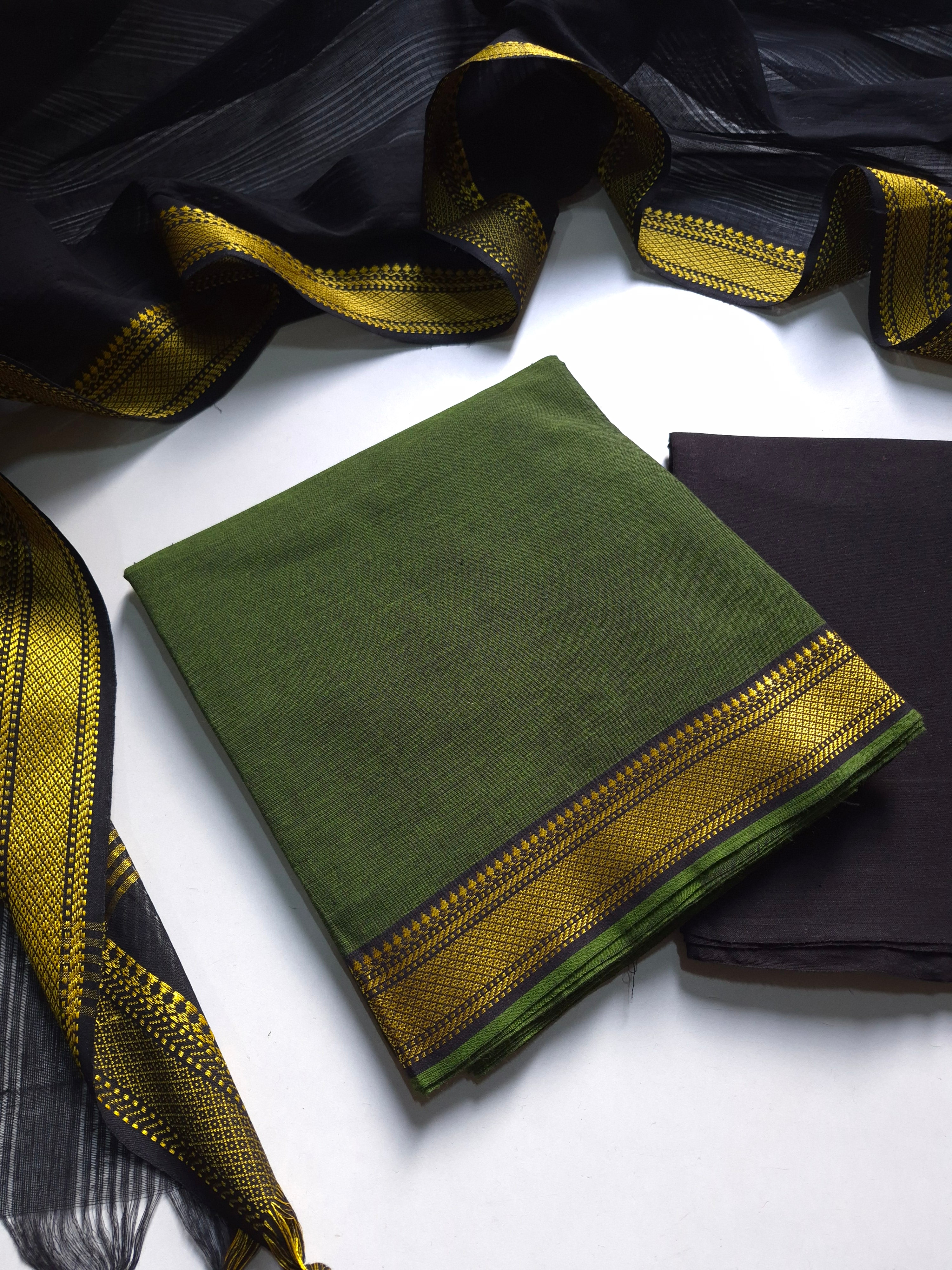 Mangalgiri South Cotton Suit Set