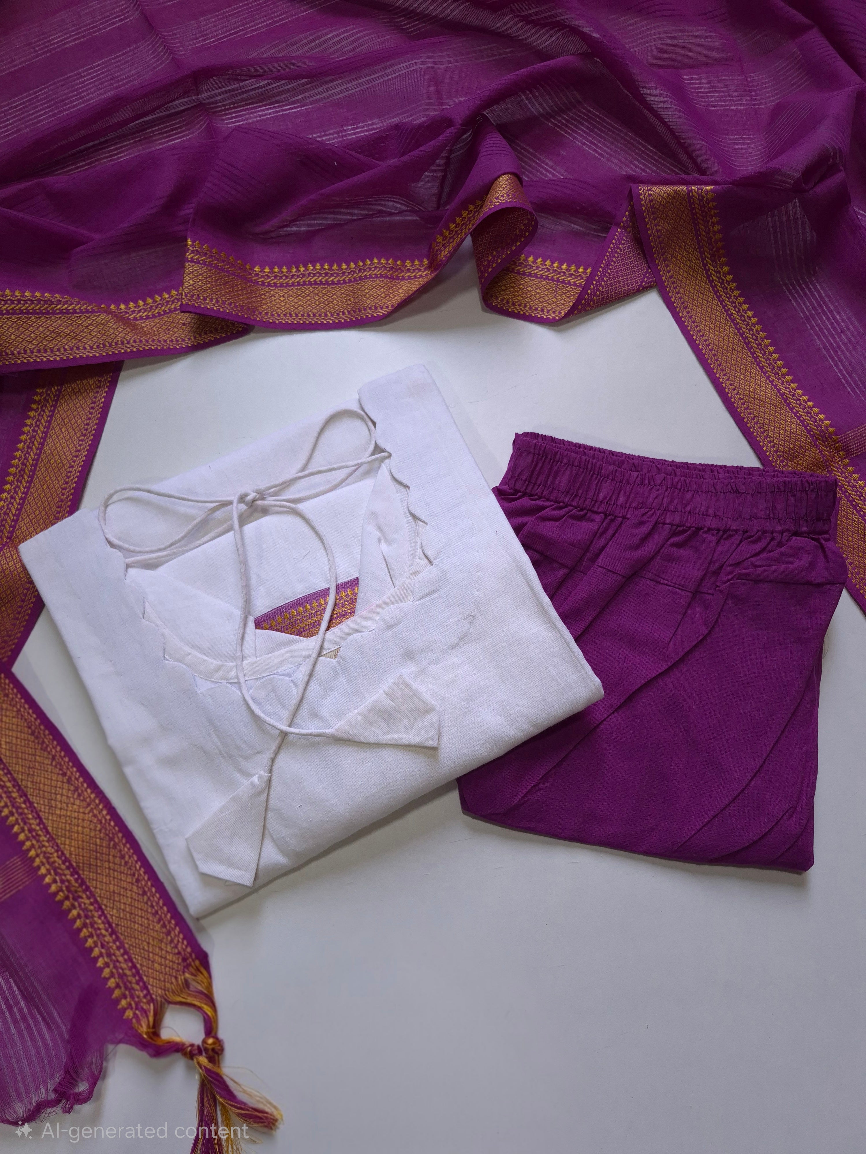 Mangalgiri South Cotton Suit Set
