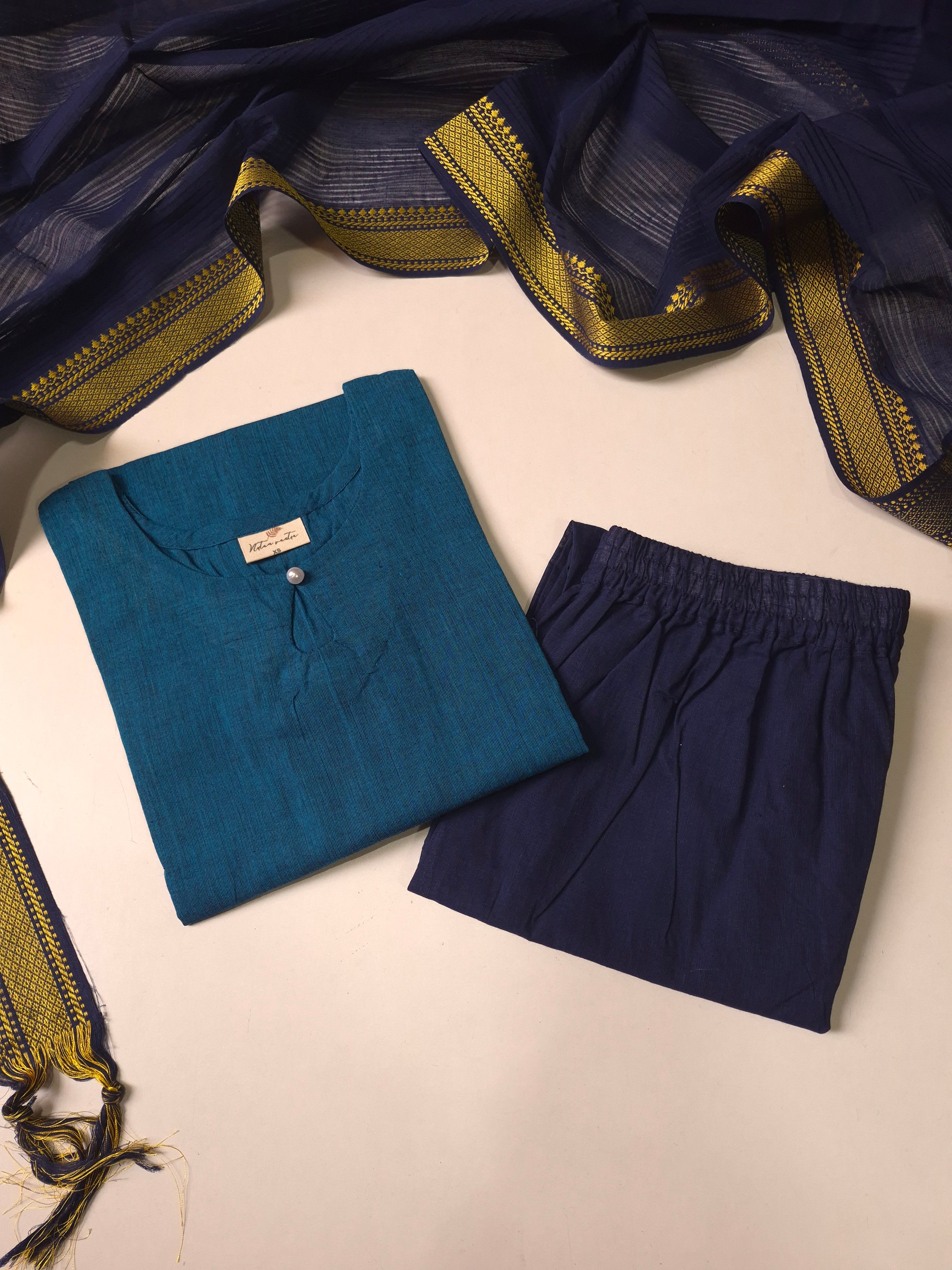 Mangalgiri South Cotton Suit Set