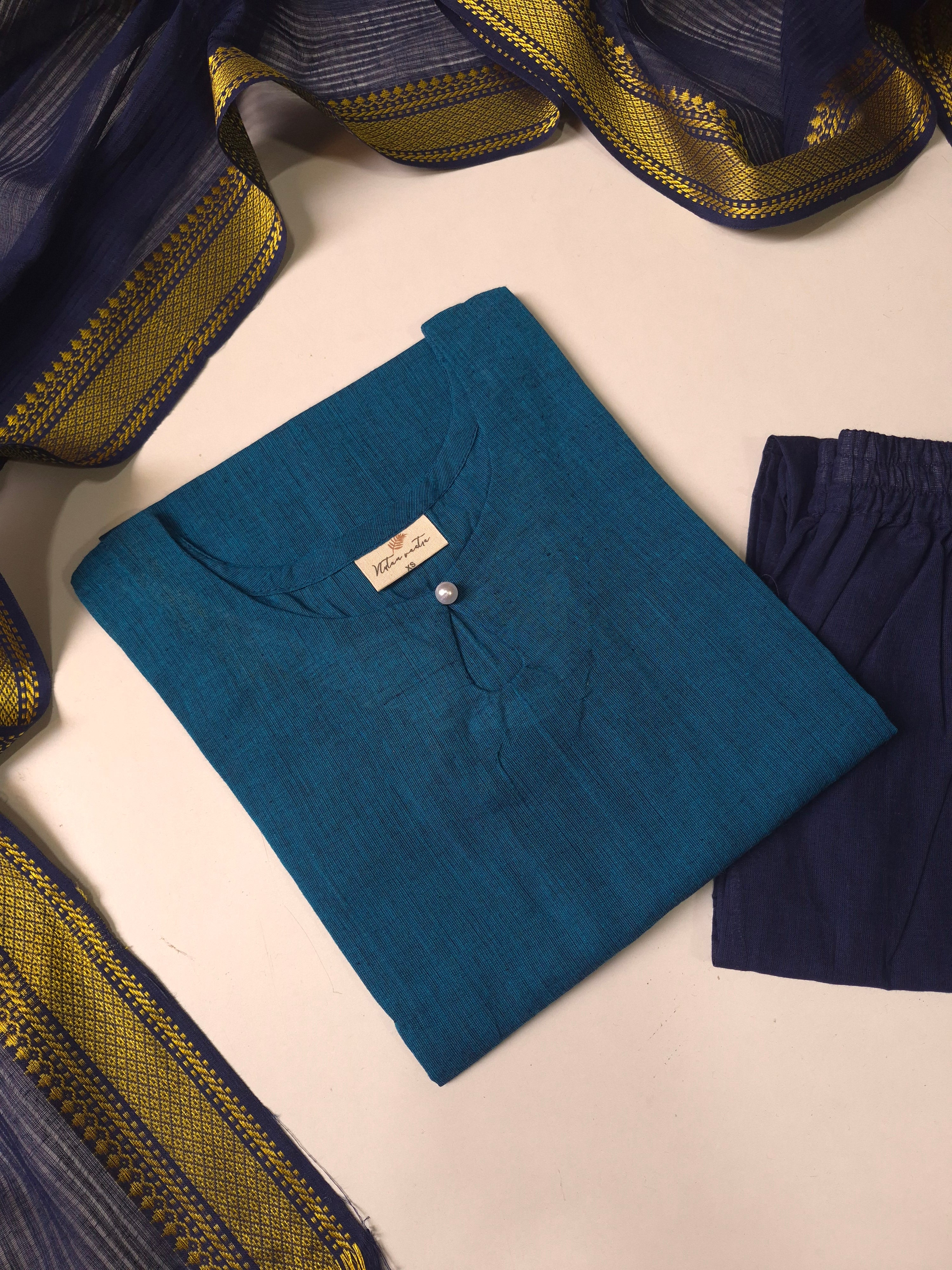 Mangalgiri South Cotton Suit Set