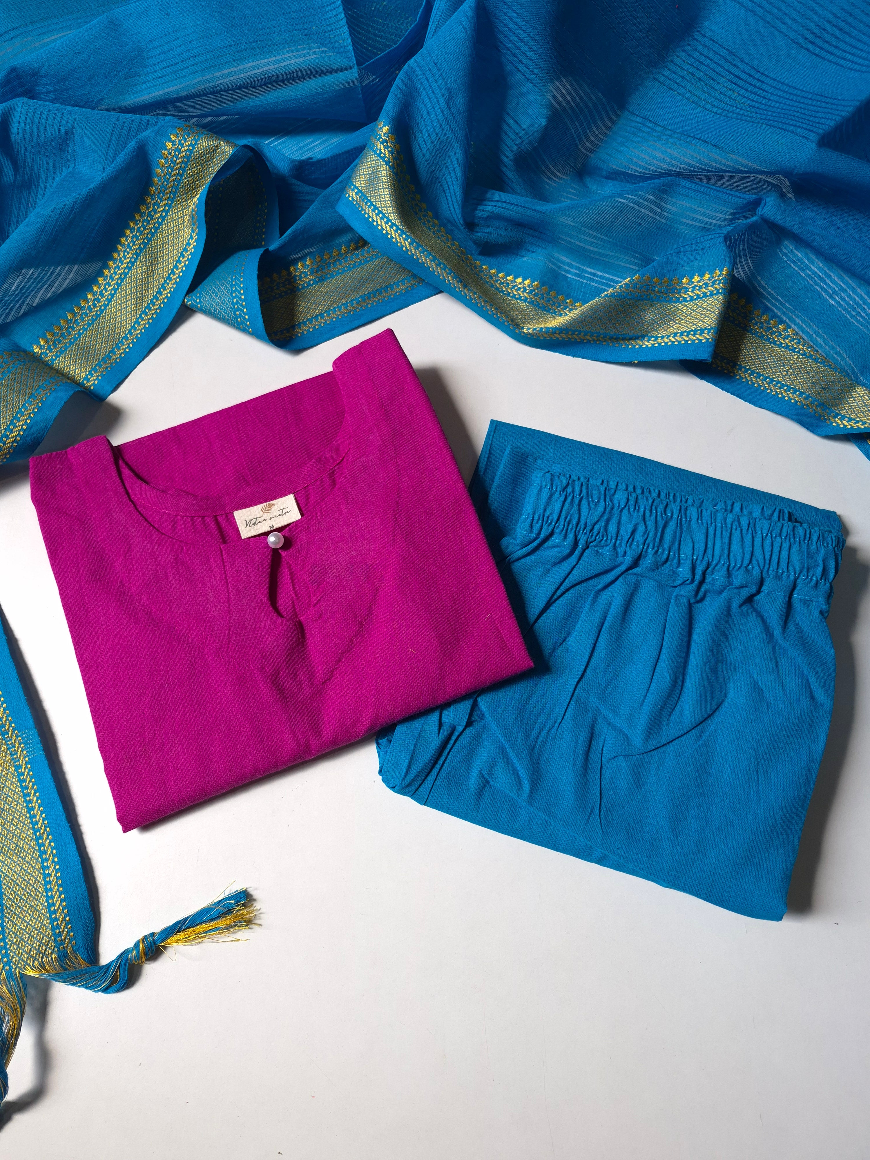 Mangalgiri South Cotton Suit Set