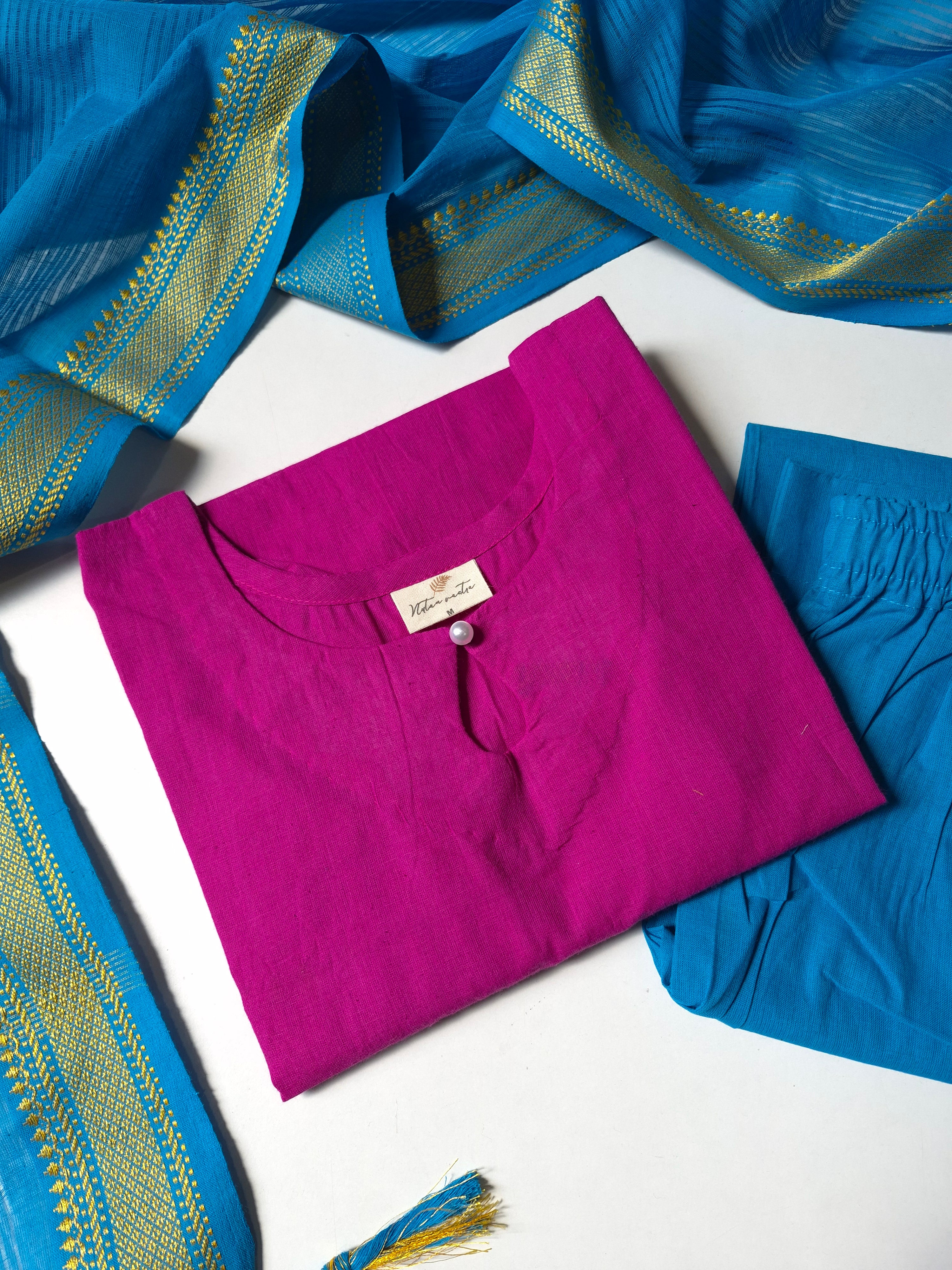 Mangalgiri South Cotton Suit Set