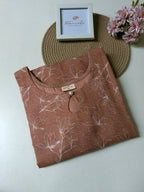 Poly Cotton Long Straight Kurti
