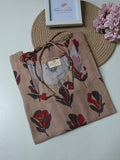 Poly Cotton Long Straight Kurti