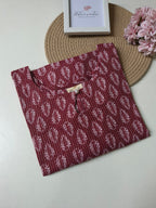 Cotton Kantha Anarkali Kurti