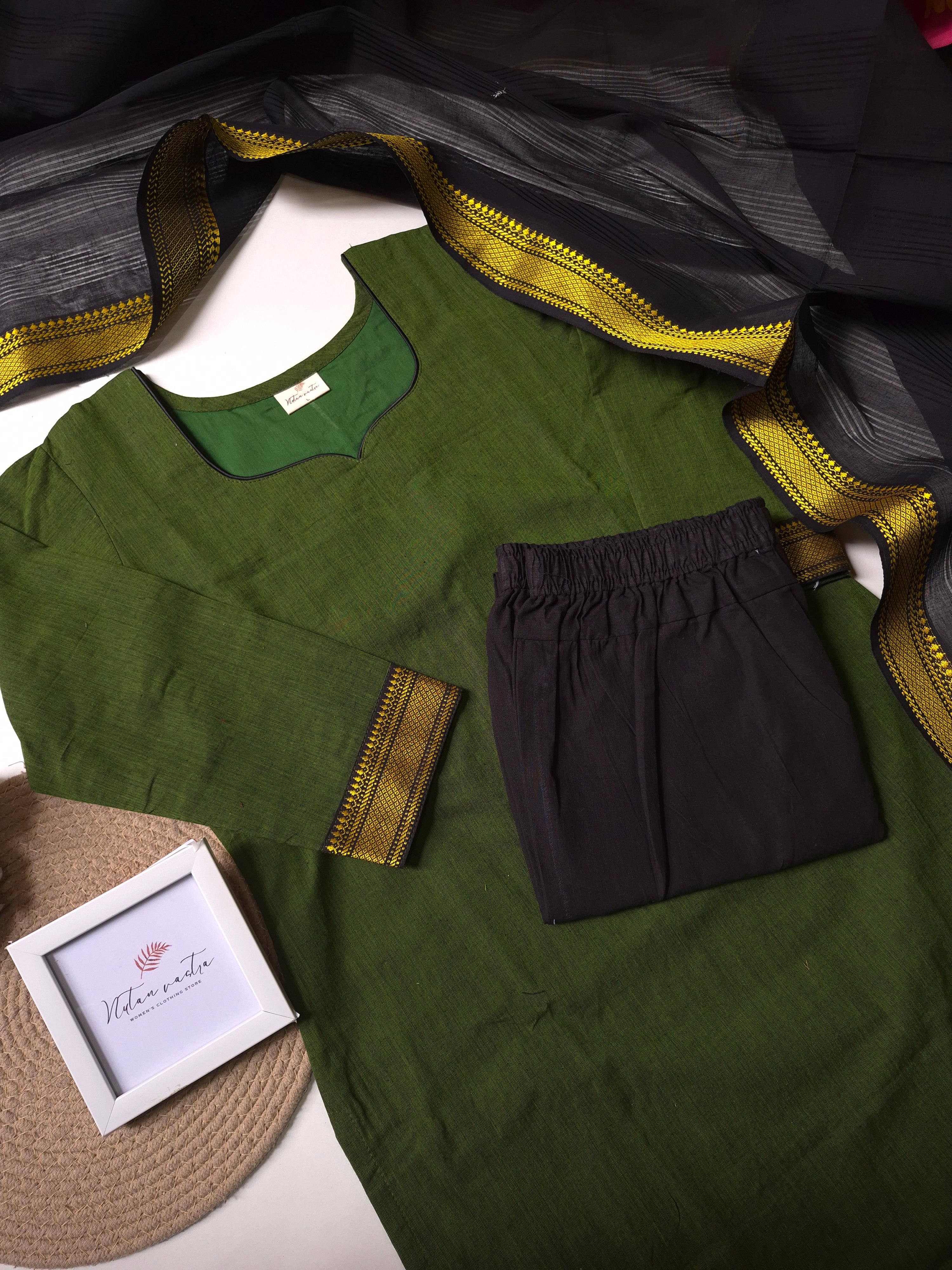 Mangalgiri South Cotton Suit Set
