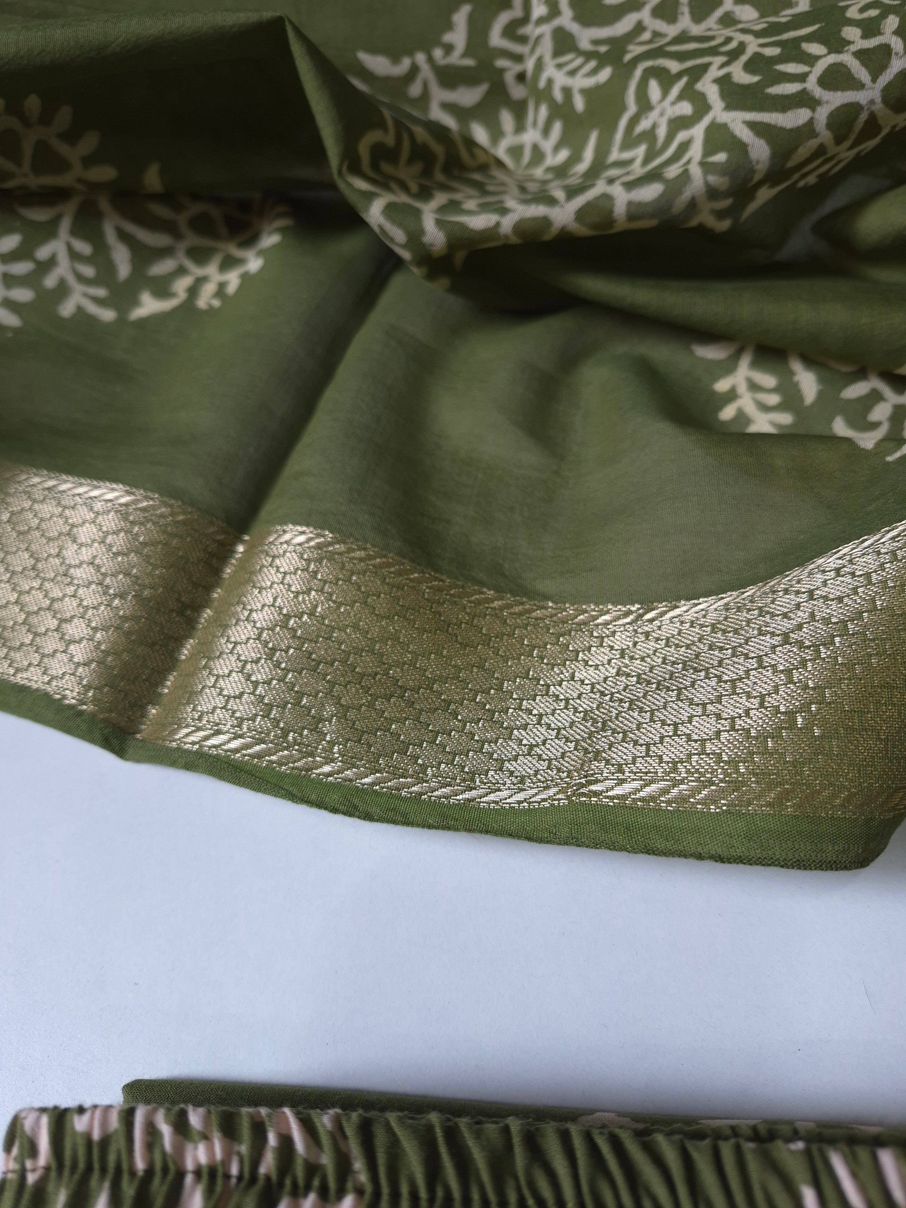 Maheshwari Silk Suit Set