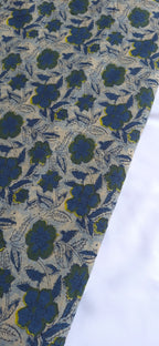 Cotton Handblock Printed Long Straight Kurti