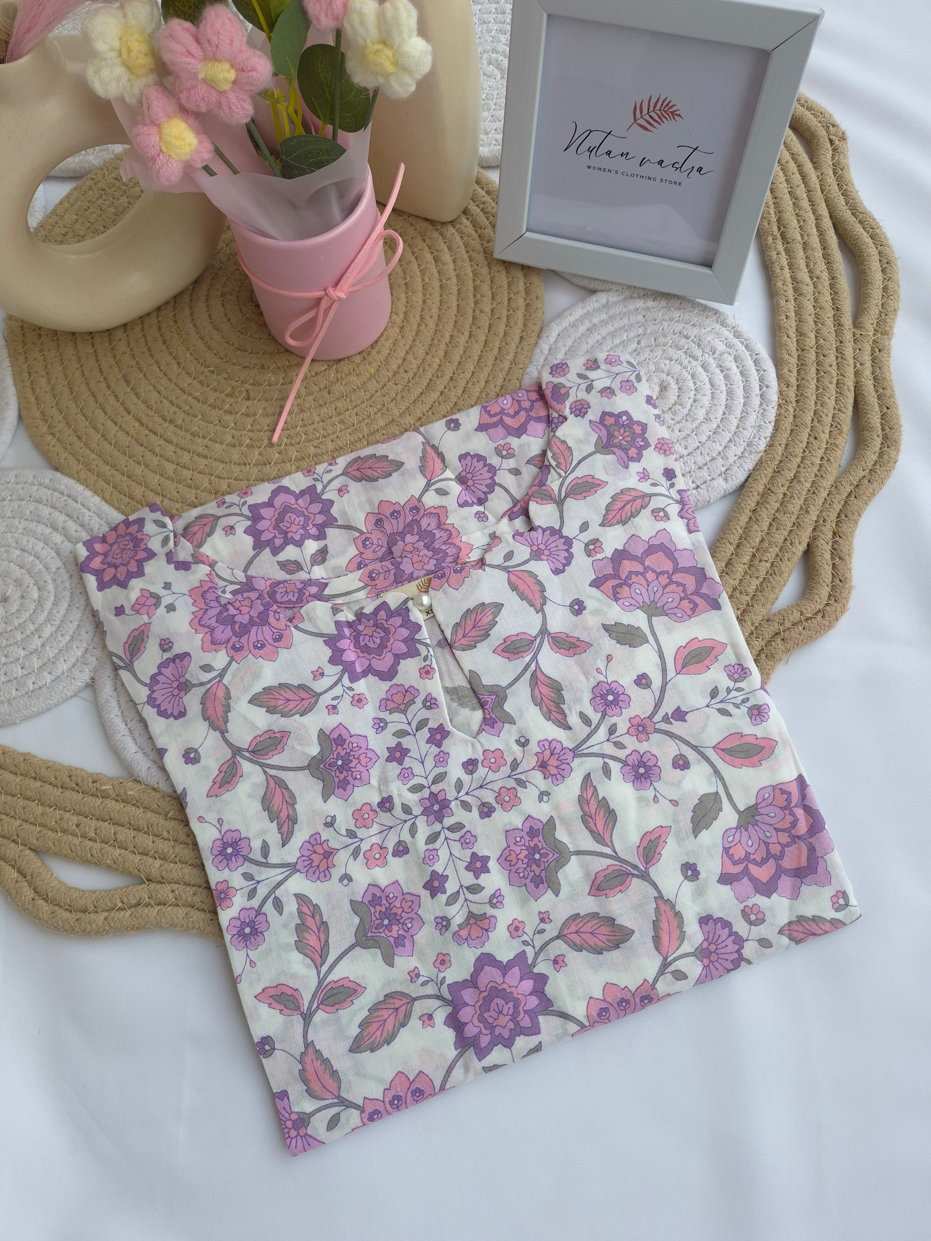 Ready To Ship Cotton Long Straight Kurti