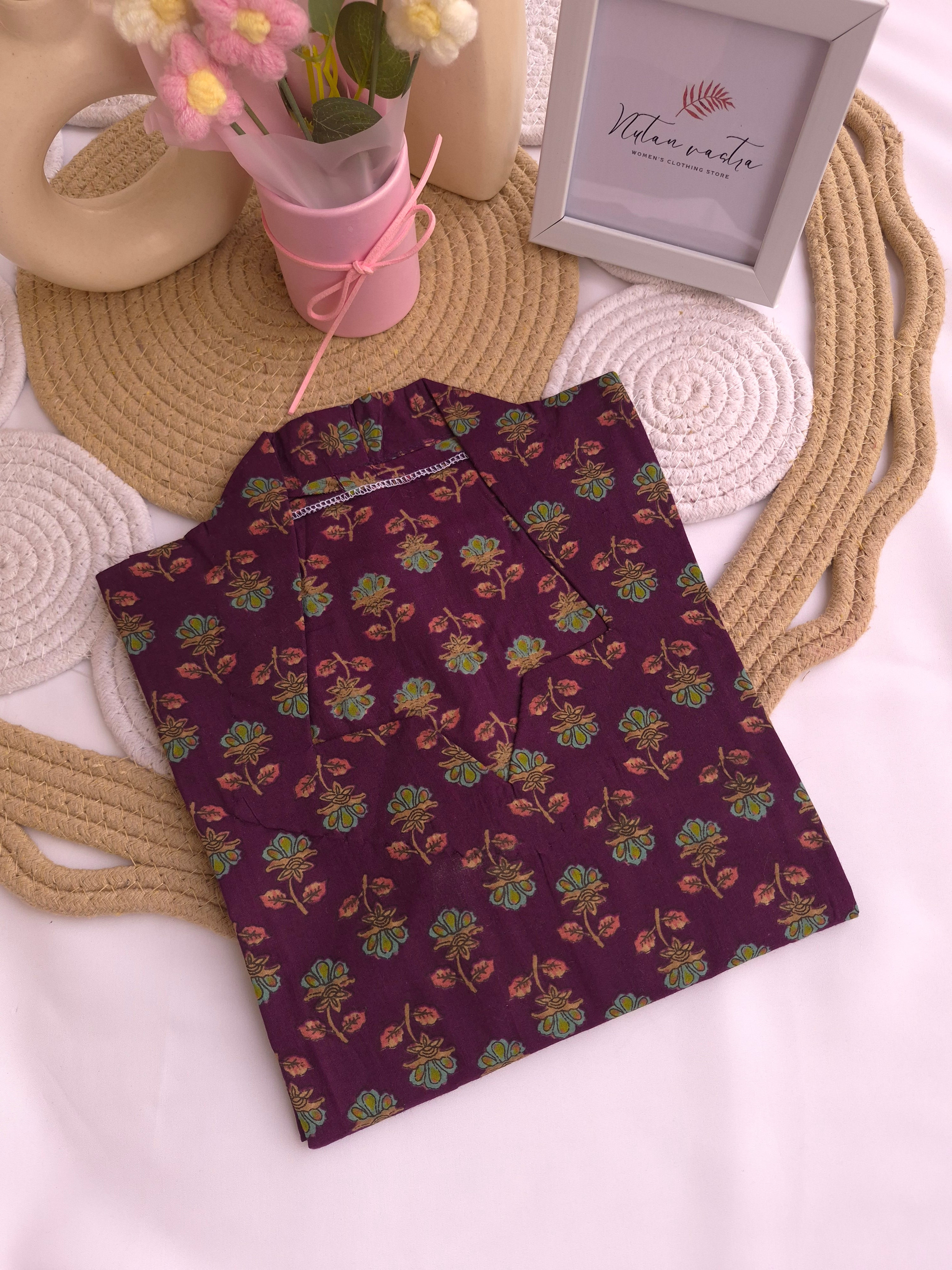Cotton Long Straight Kurti
