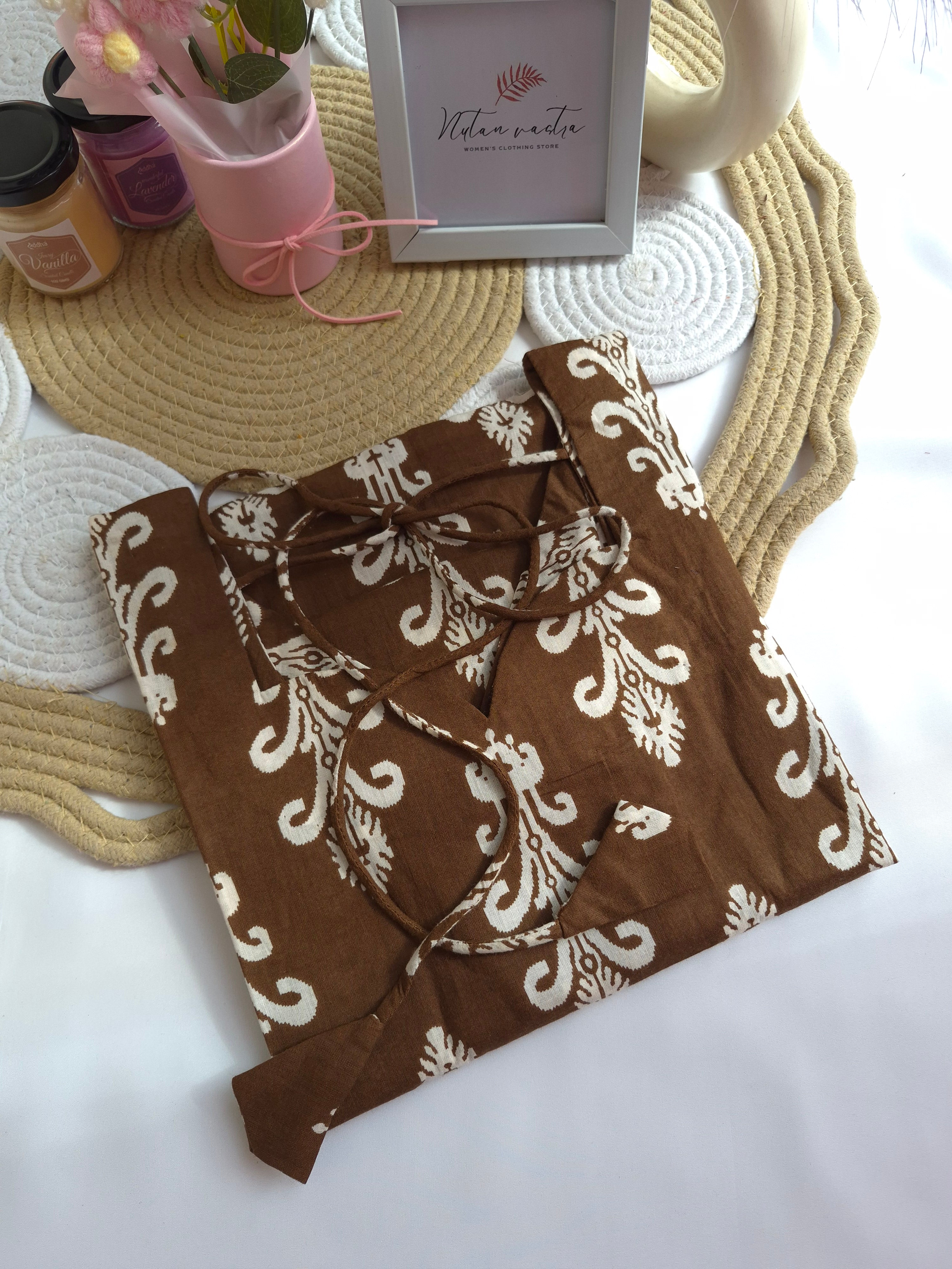 Cotton Long Straight Kurti