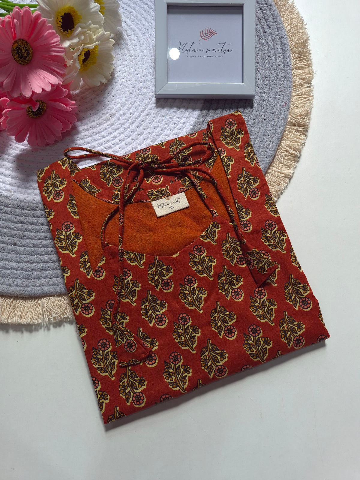 New Cotton Long Straight Kurti